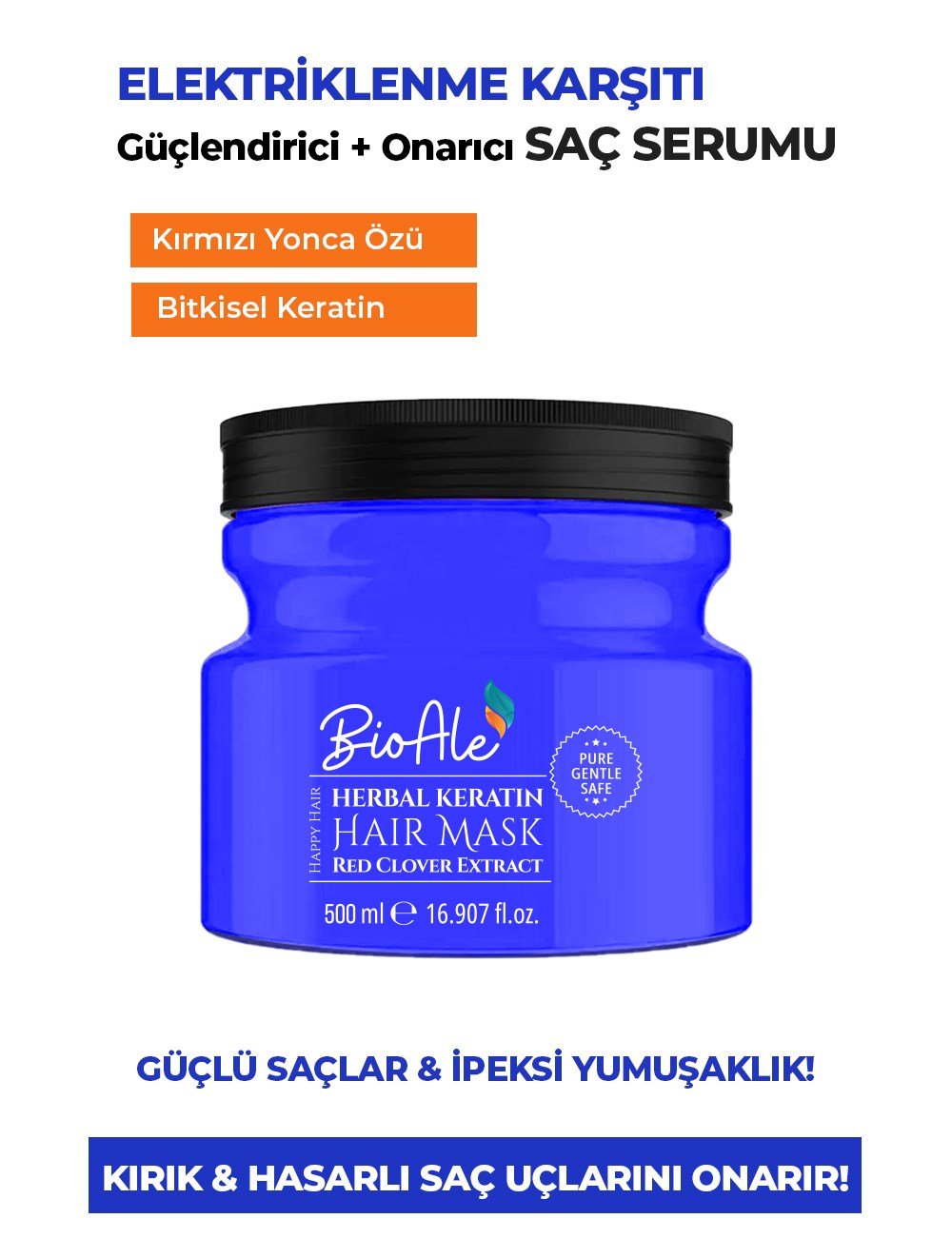 Bioale Saç Güçlendirici Keratin Maske