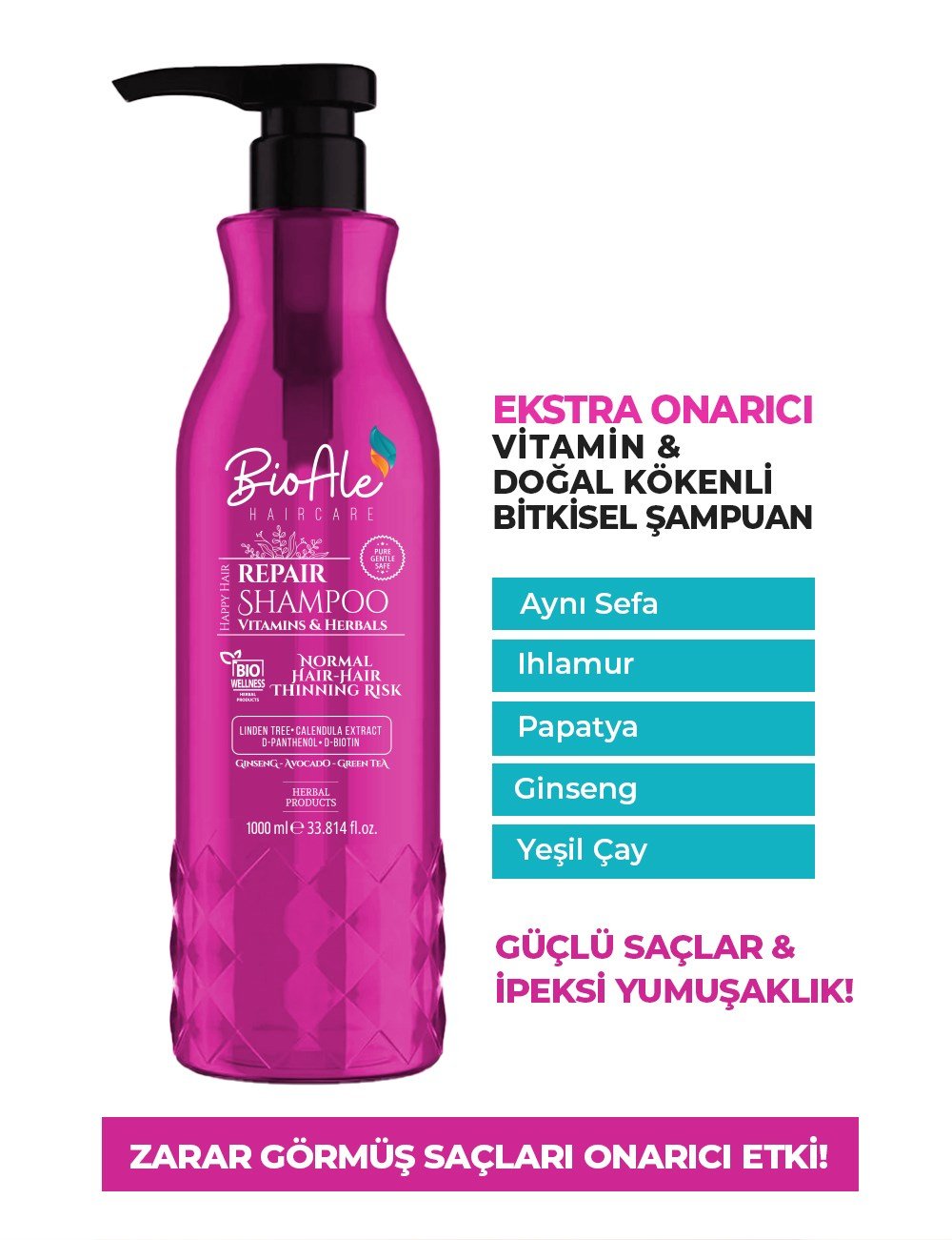 Bioale Saç Onarıcı Şampuan