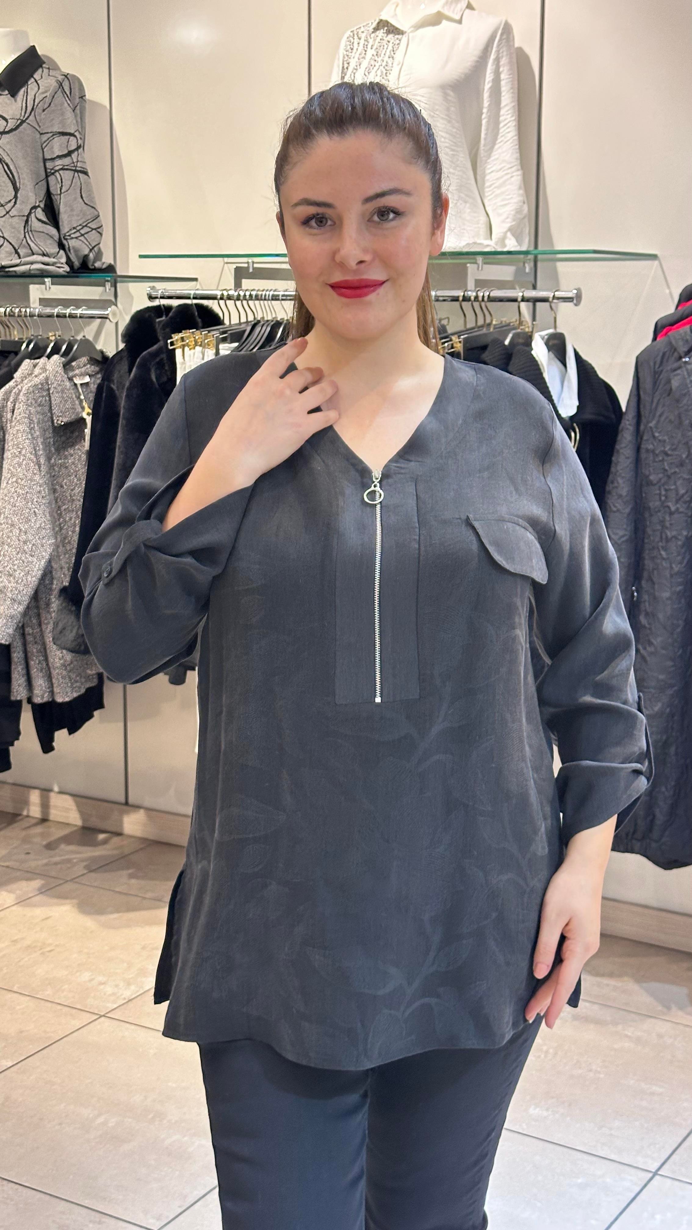 Fermuarlı Bluz 1054 Lm