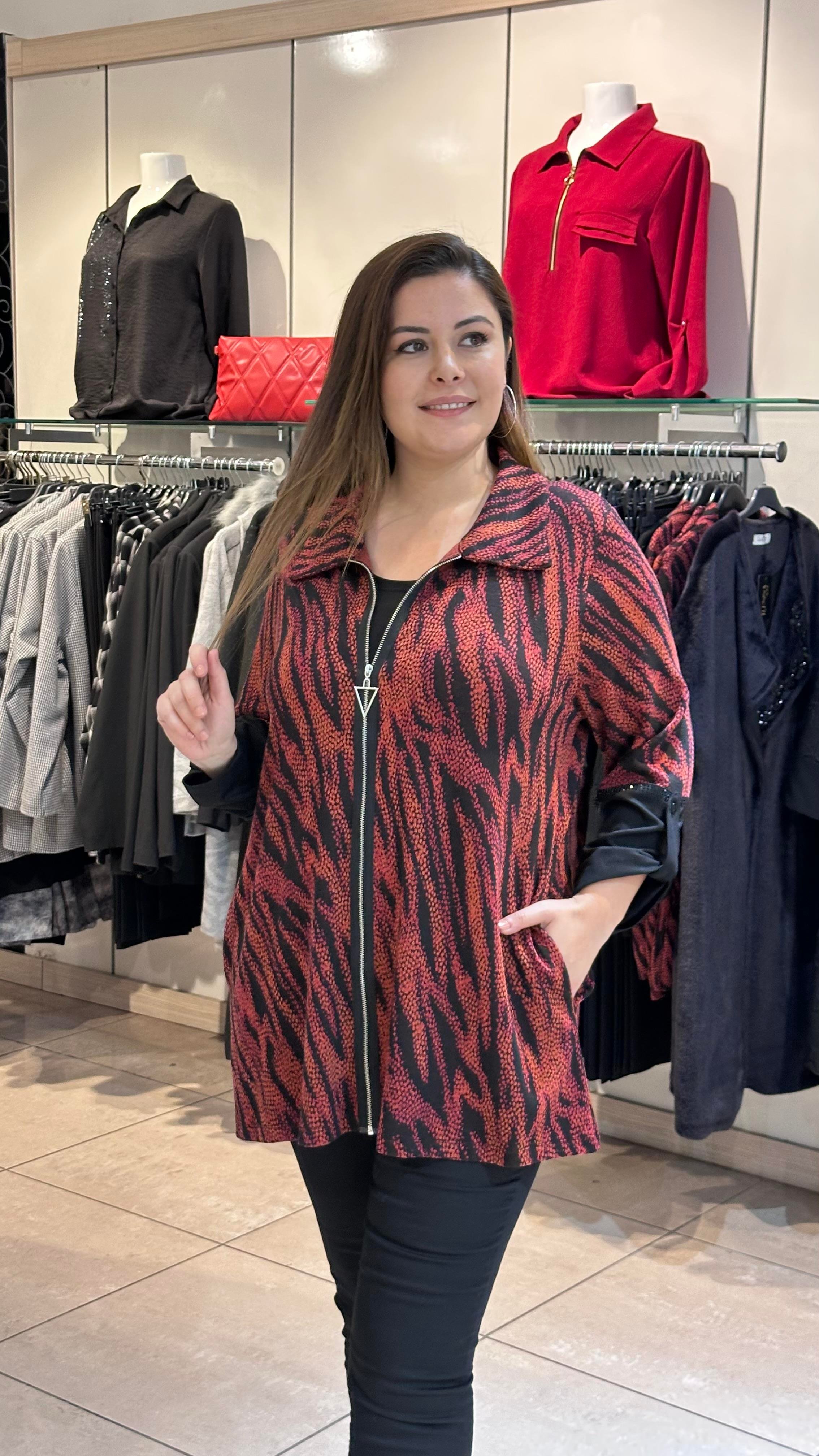 Fermuarlı Hırka 2442 Flş