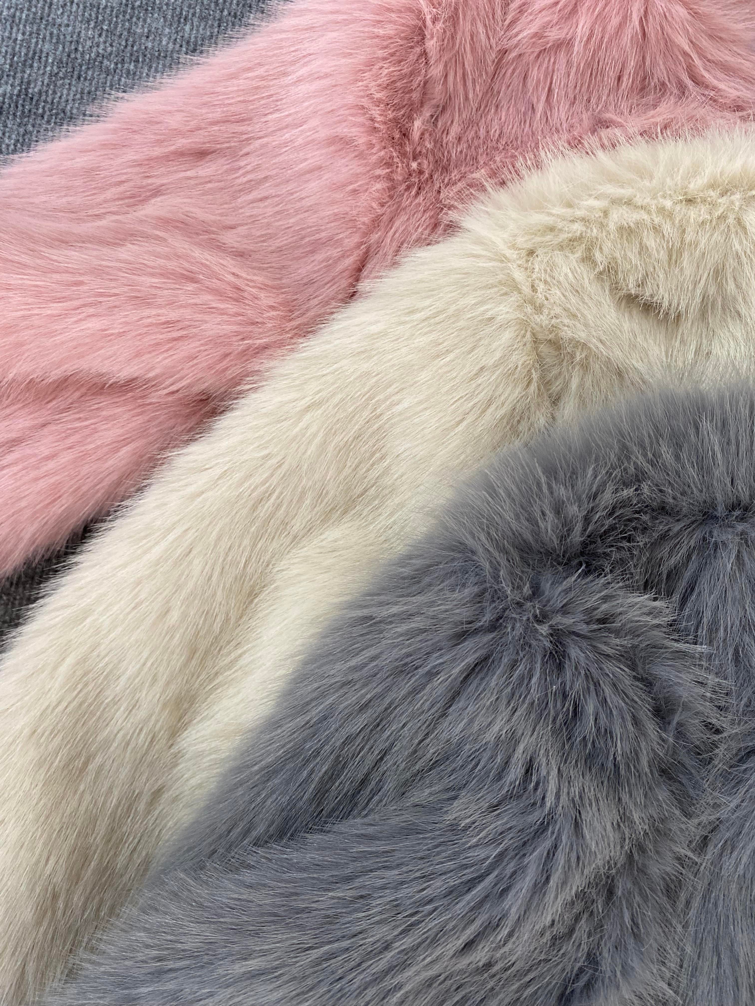 Mango Model Pembe Peluş Kürk