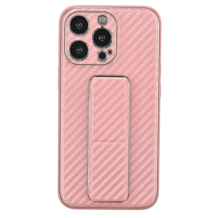 İphone 13 Mini Kılıf Coco Hibrit Karbon El Standlı