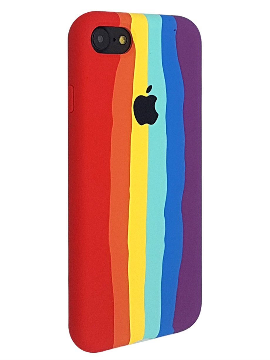 İphone 7 Logolu RainBow Kılıf