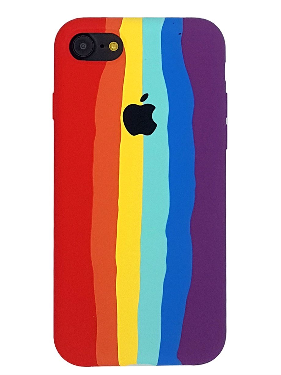 İphone 7 Logolu RainBow Kılıf