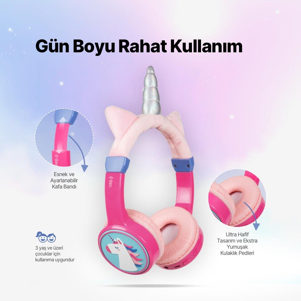 Ttec SoundBuddy 2 Bluetooth Çocuk Kulaklığı Pembe