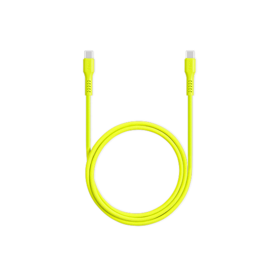 Ttec USB-C - USB-C 120cm 60W PD/QC Hızlı Şarj/Data Kablosu Neon Sarı