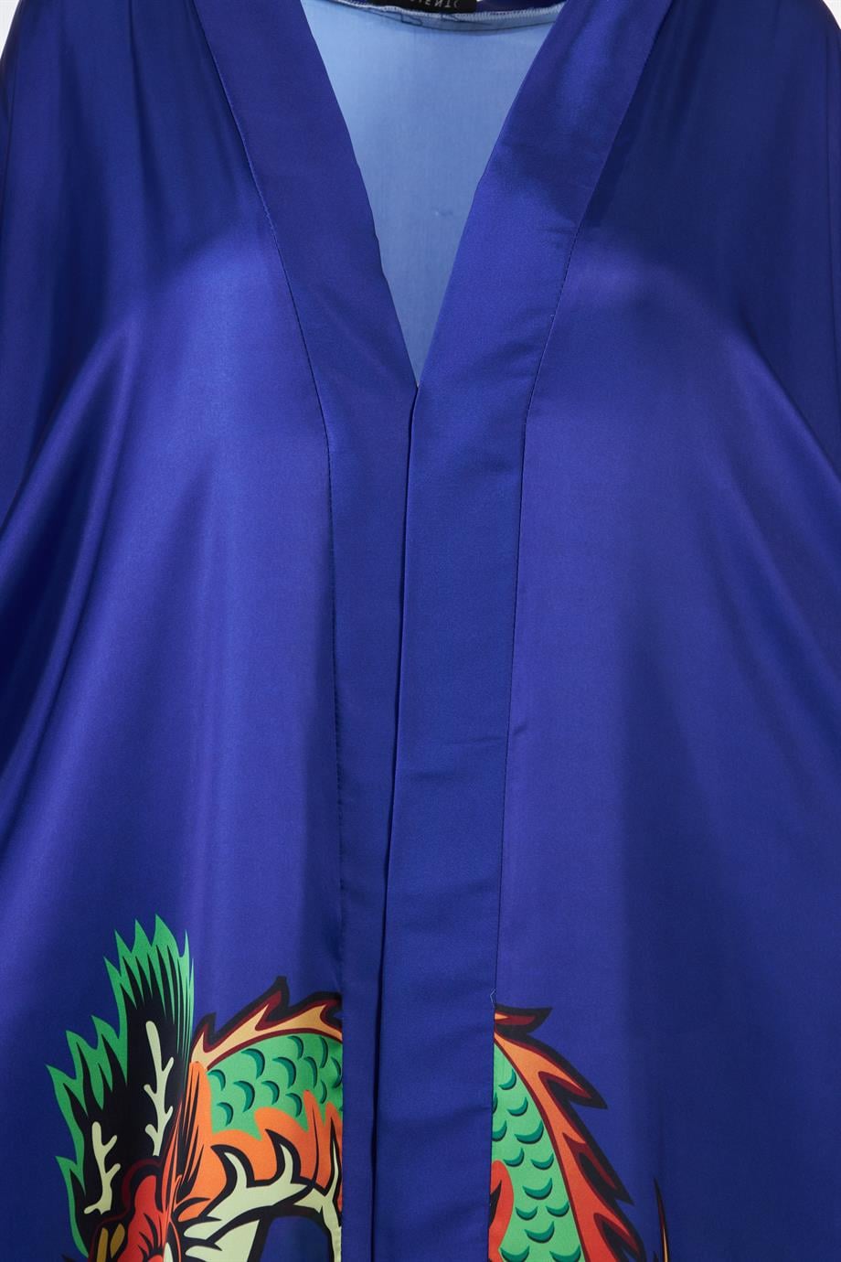 Draglion Lacivert Kimono