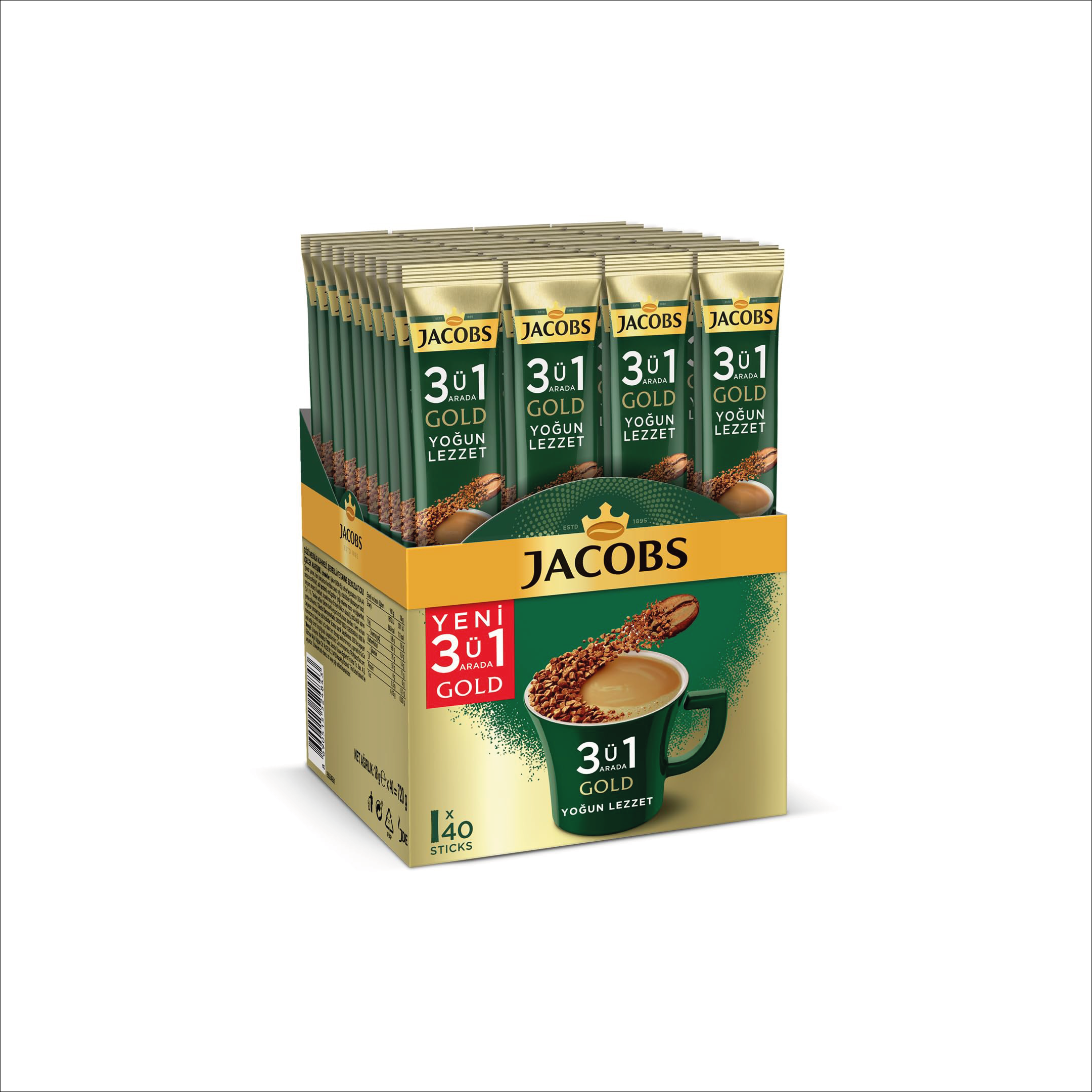JACOBS 2IN1 MIX 40ADET 10,5 GR