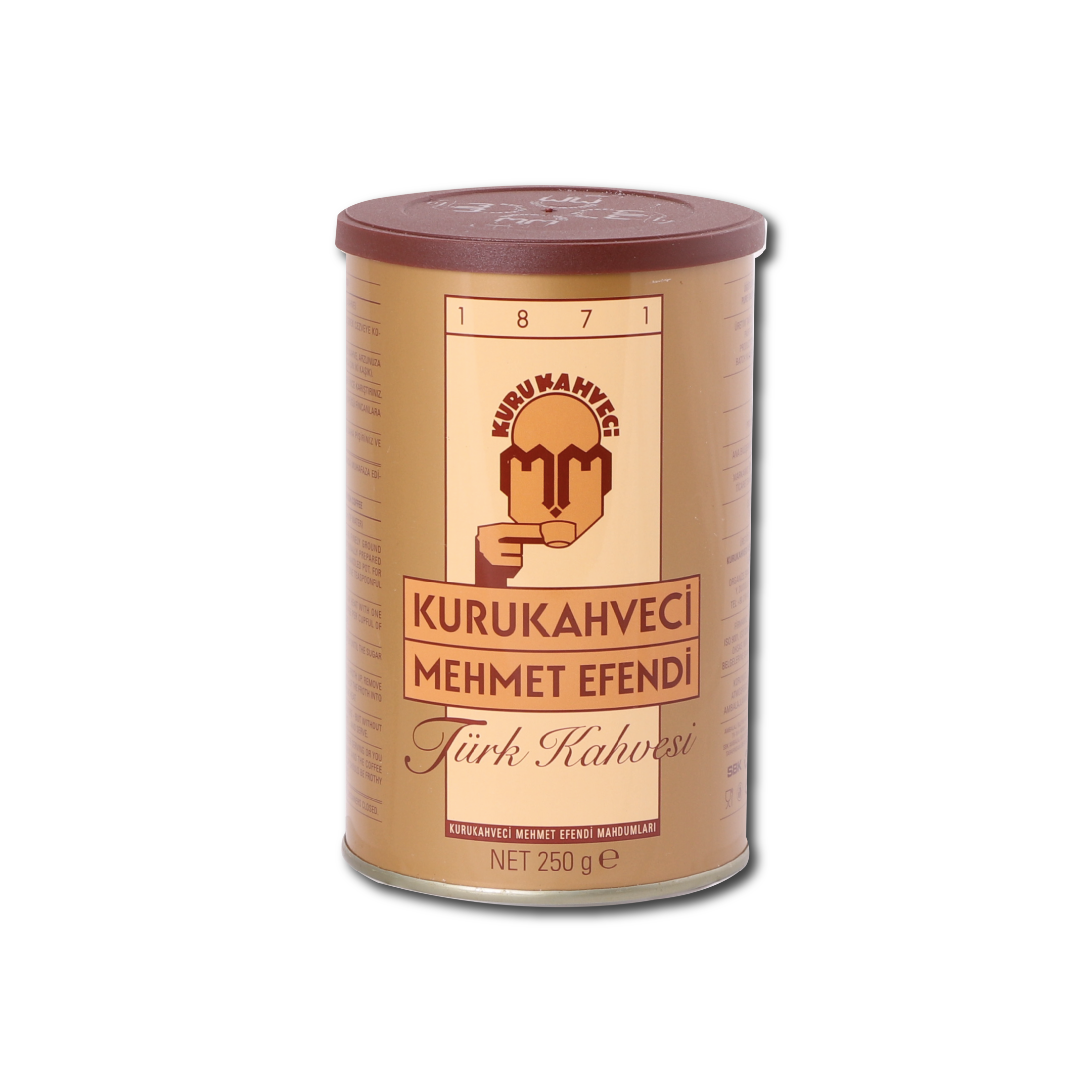 MEHMET EFENDİ TÜRK KAHVESİ TENEKE KUTU 250 GR