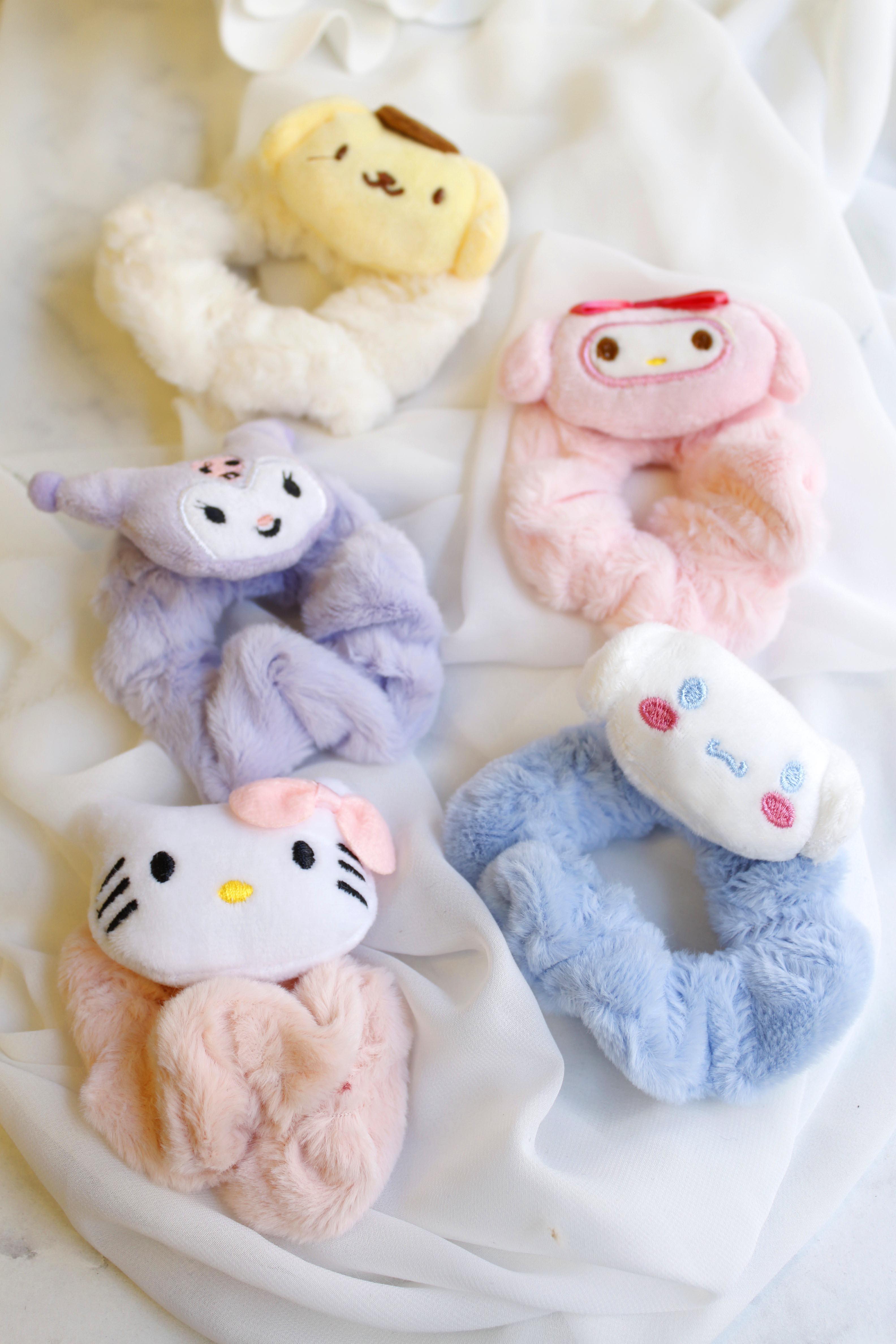 12'li Peluş Lastik Toka - ÇOK RENKLİ