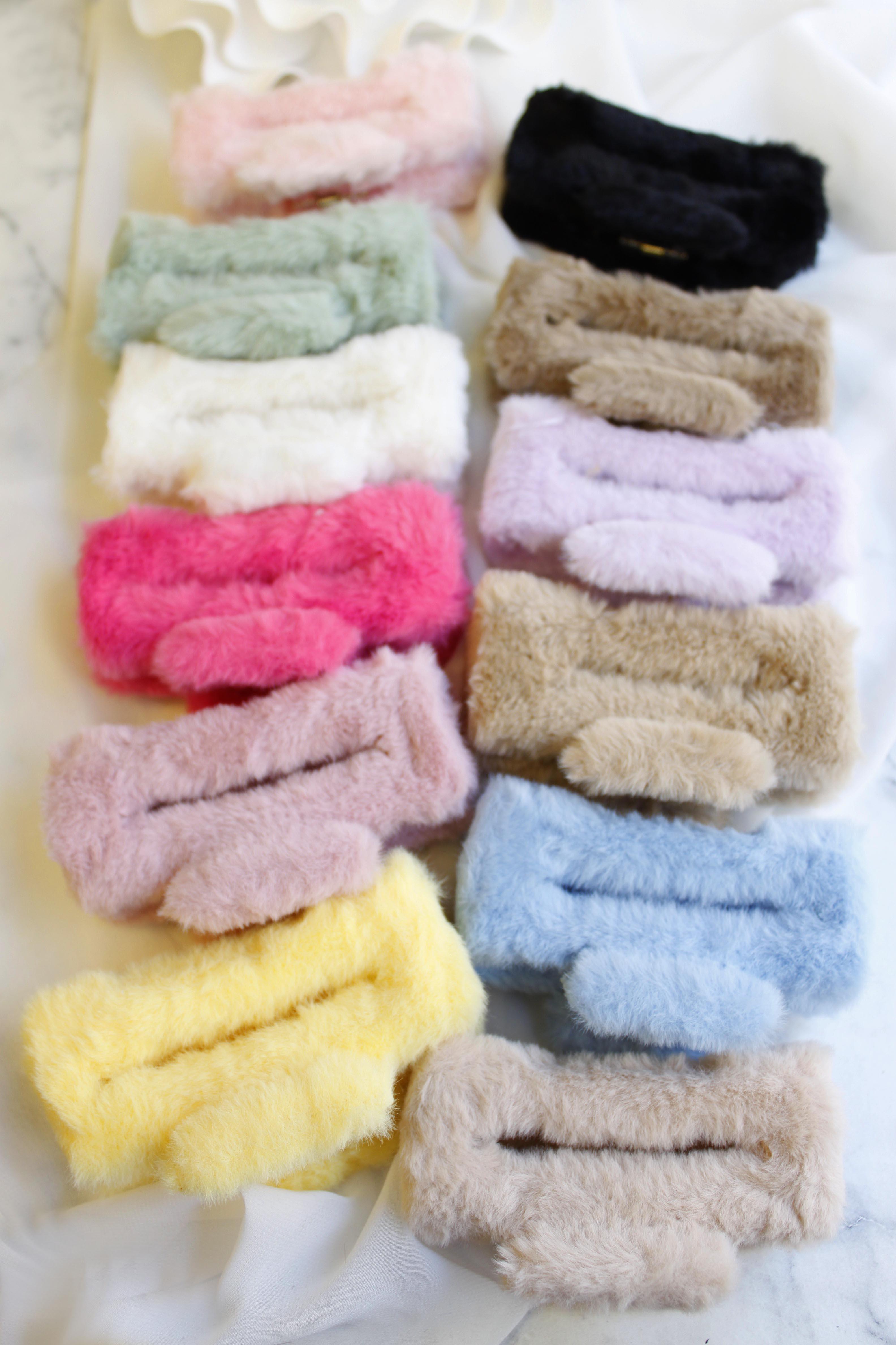 12'li Peluş Tırmık Toka - ÇOK RENKLİ