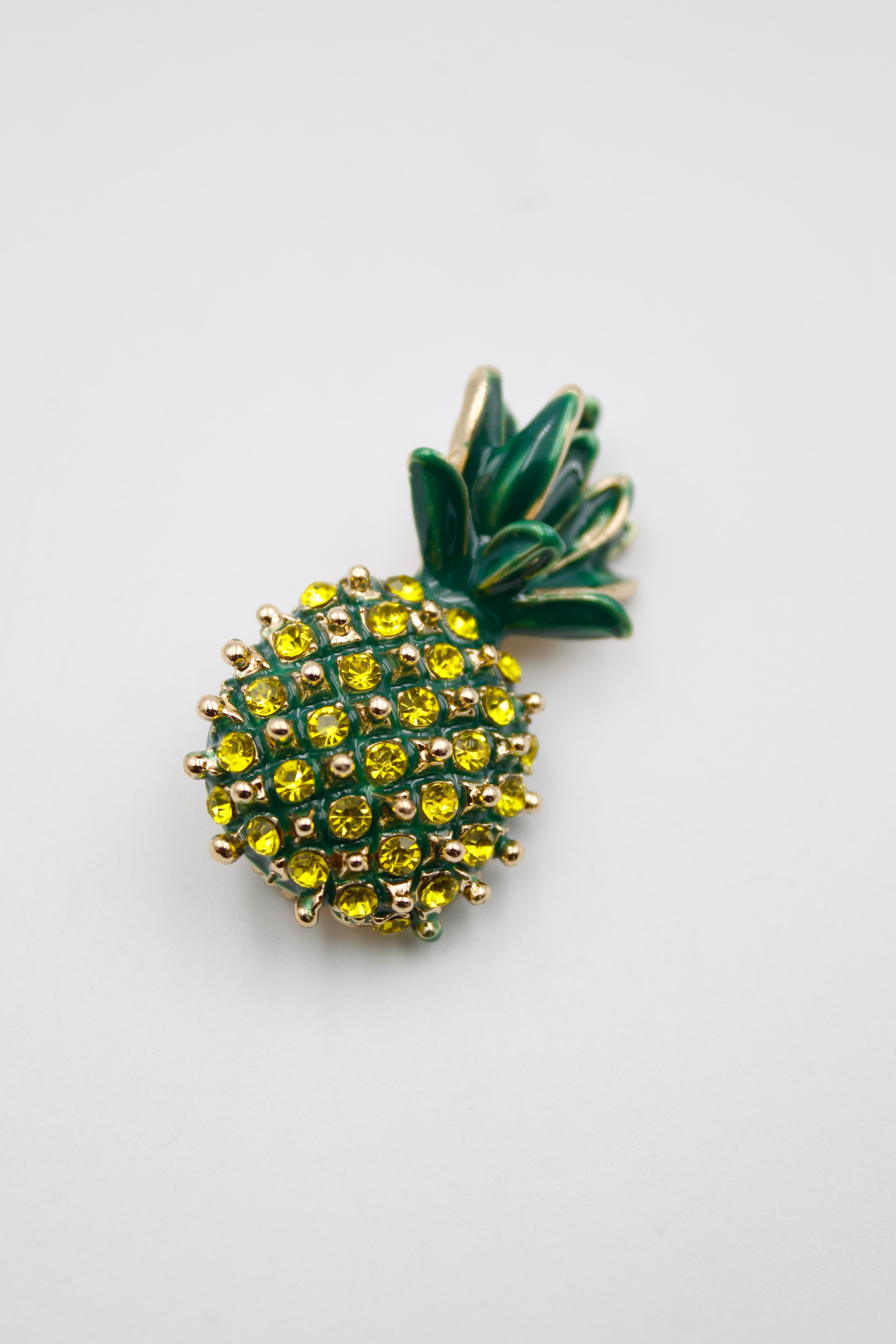 Ananas Broş - Sarı