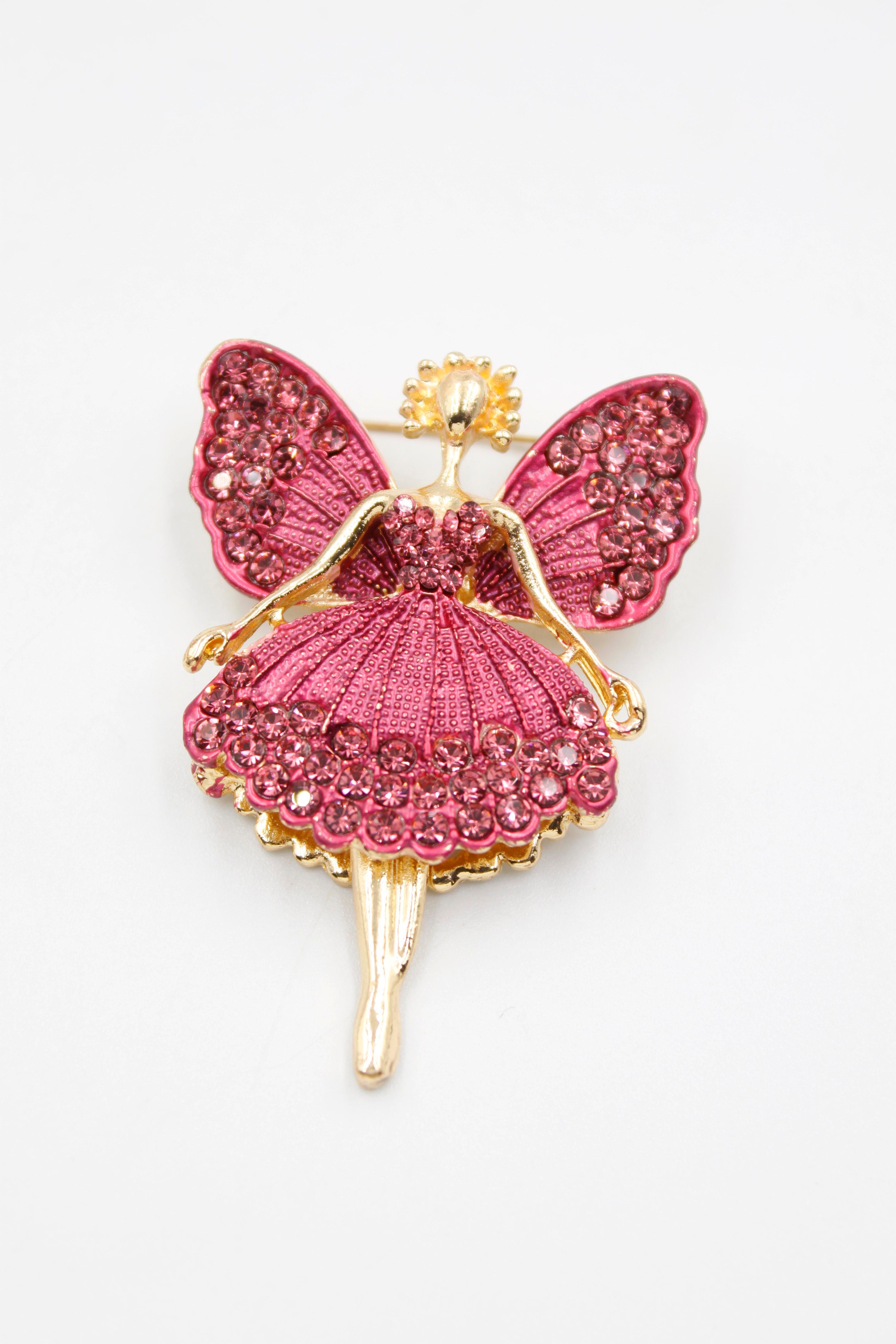 Balerin Broş - Pembe