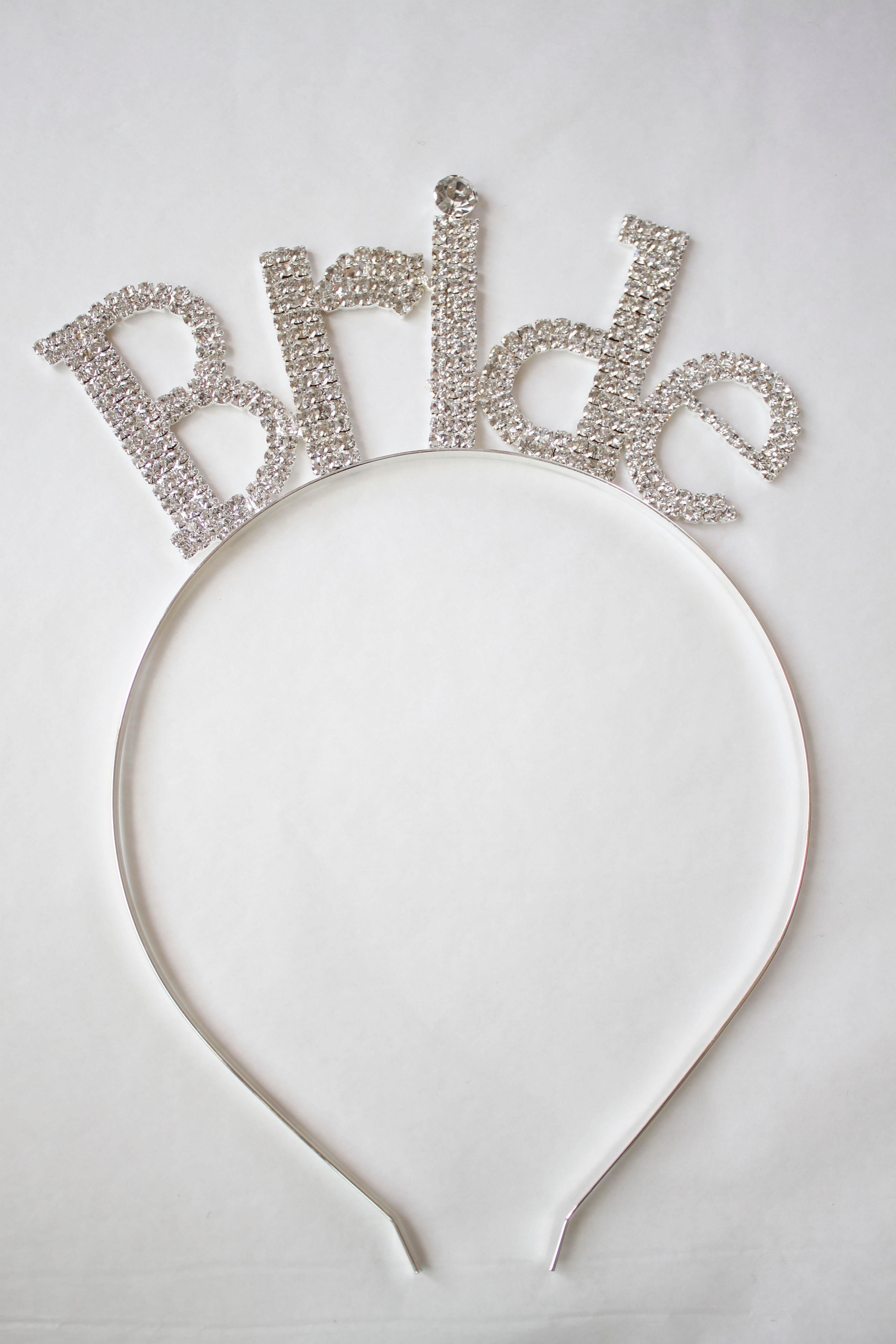 Bride Yazılı Taç - Gümüş