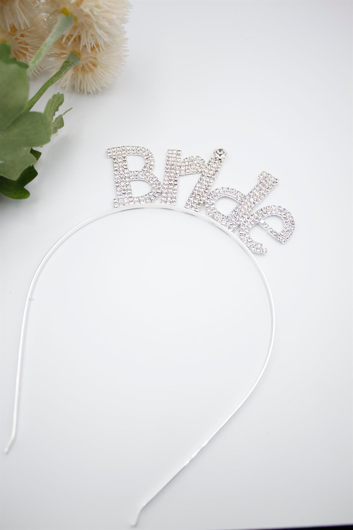 Bride Yazılı Taç - Gümüş