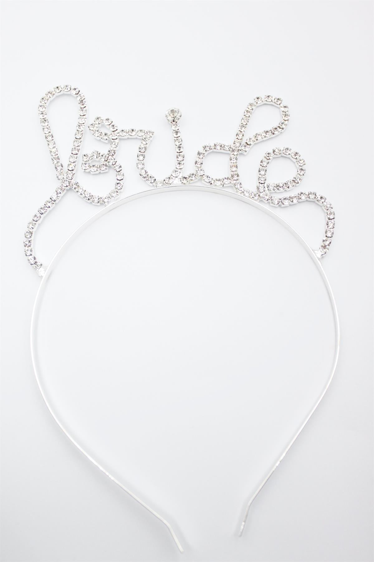 Bride Yazılı Taç - Gümüş