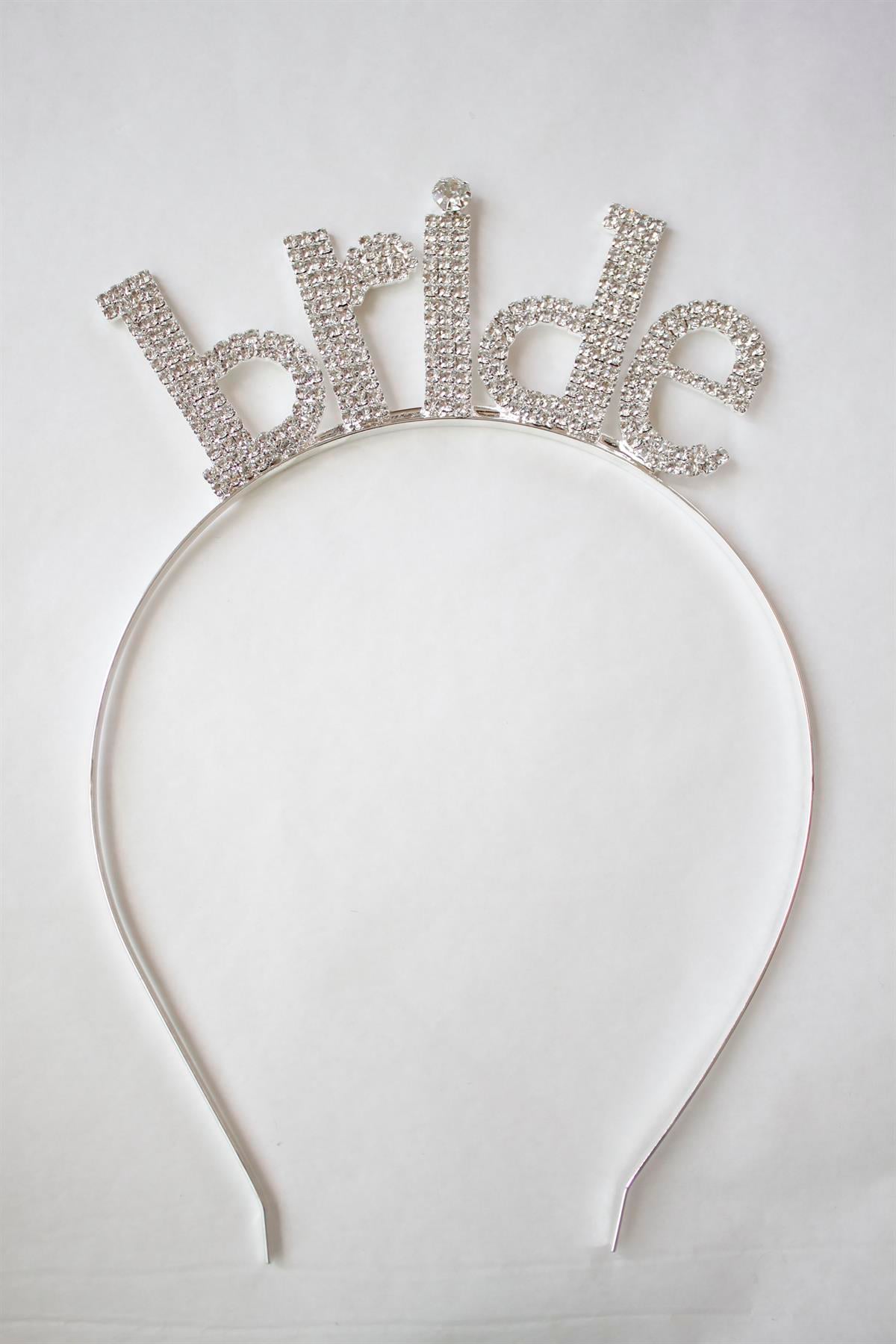 Bride Yazılı Taç - Gümüş