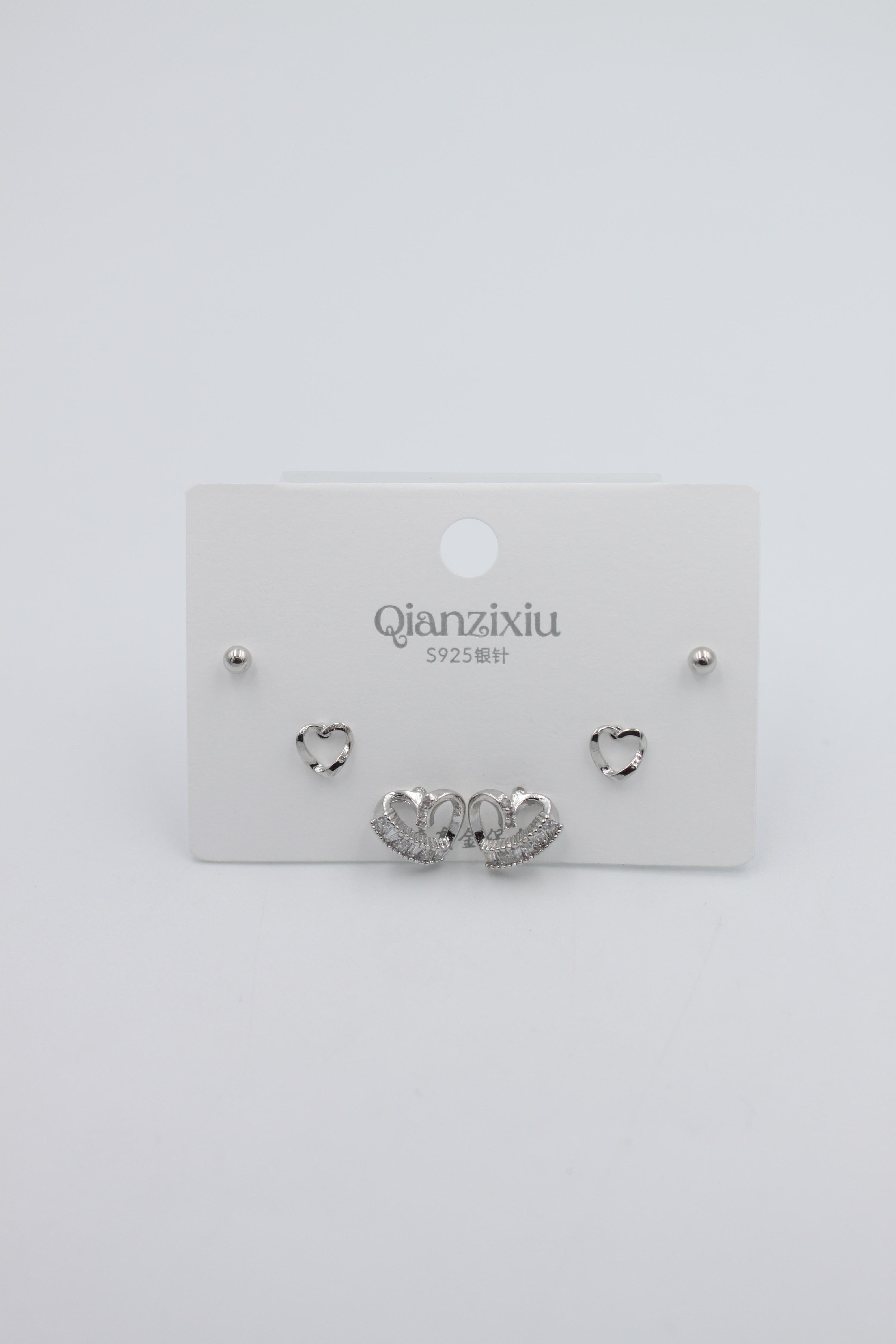 Çoklu Set Küpe - Gümüş