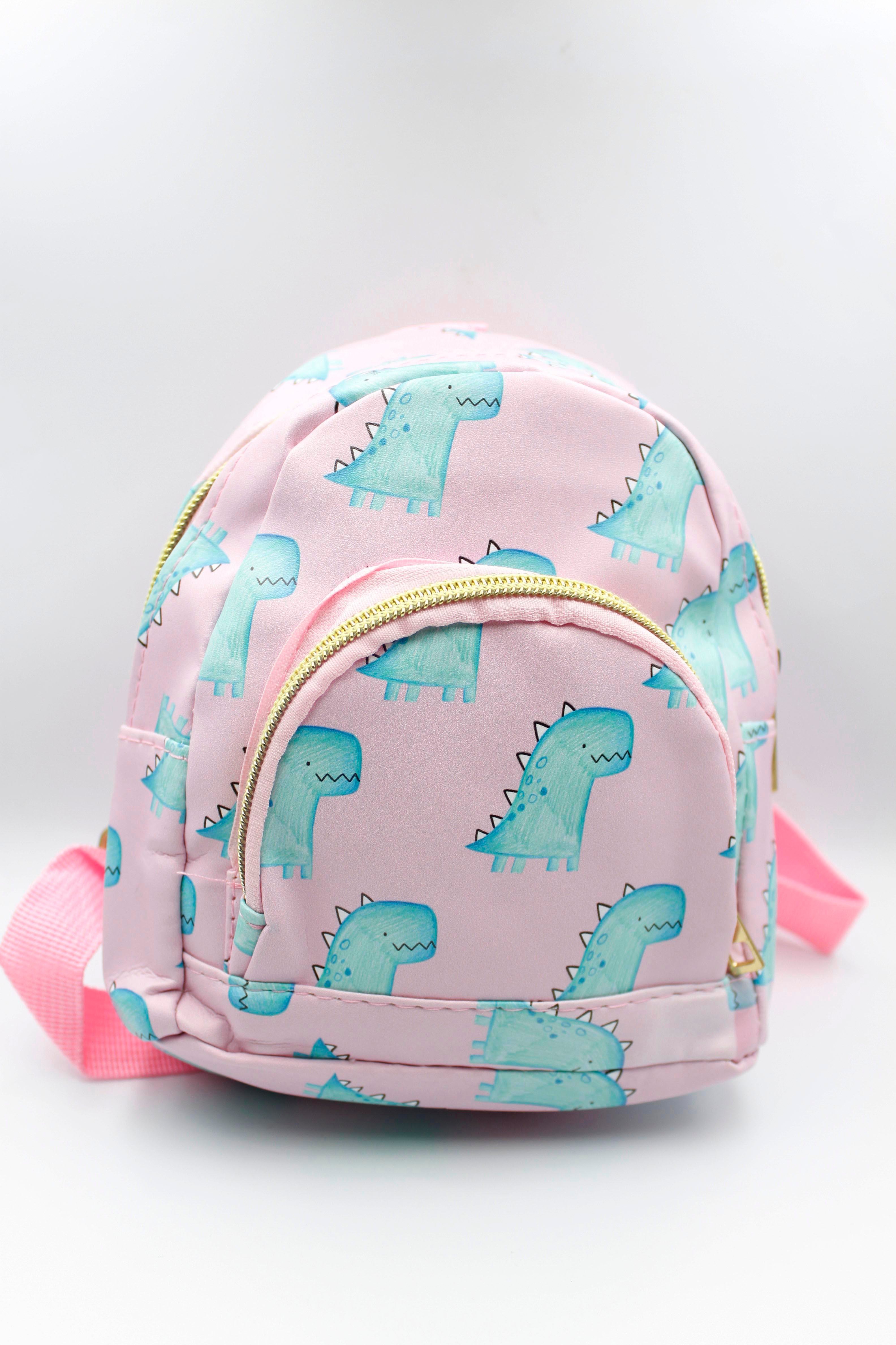 Dinozor Çocuk Çanta - Pembe
