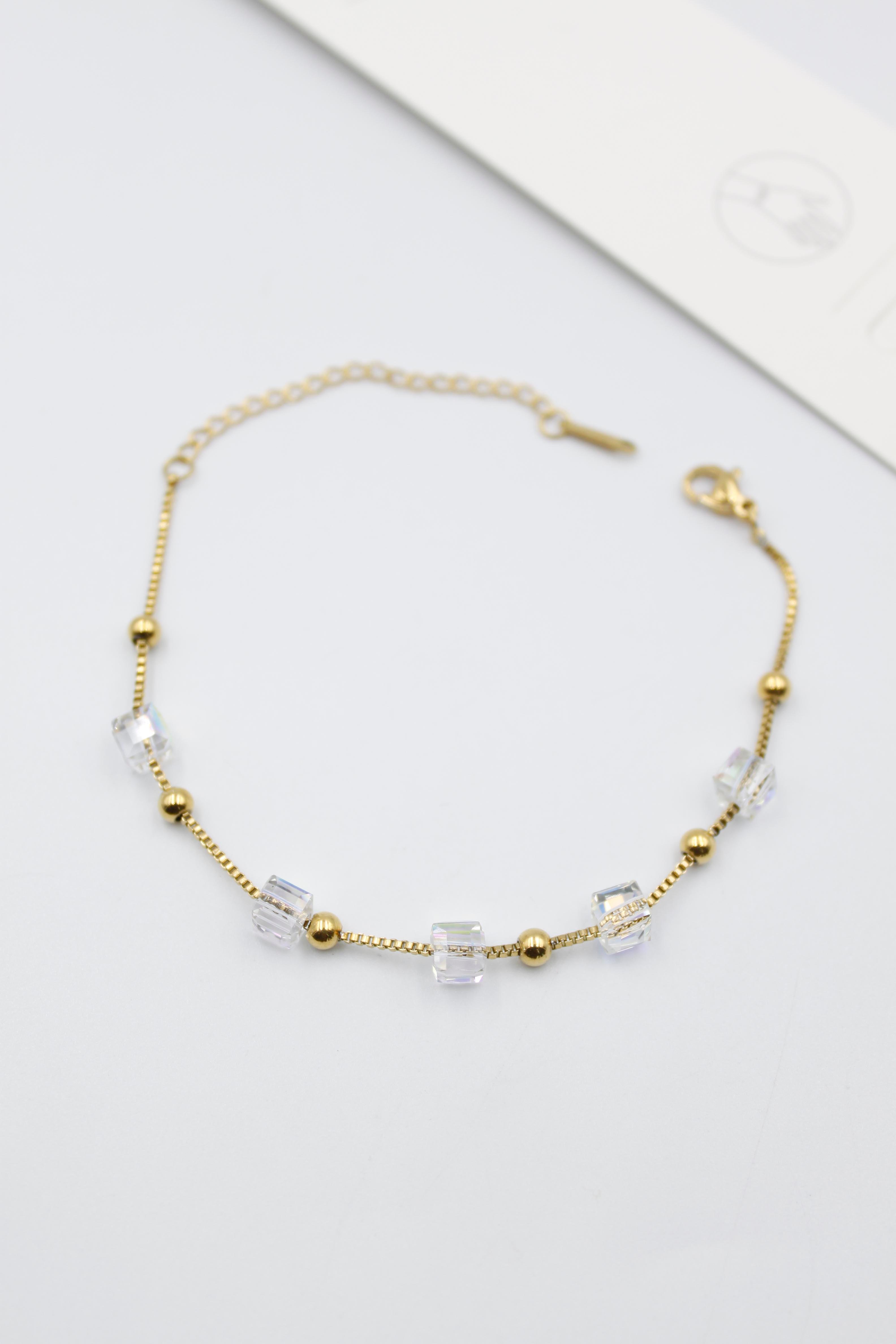 Dorika Boncuk Bileklik - Altın