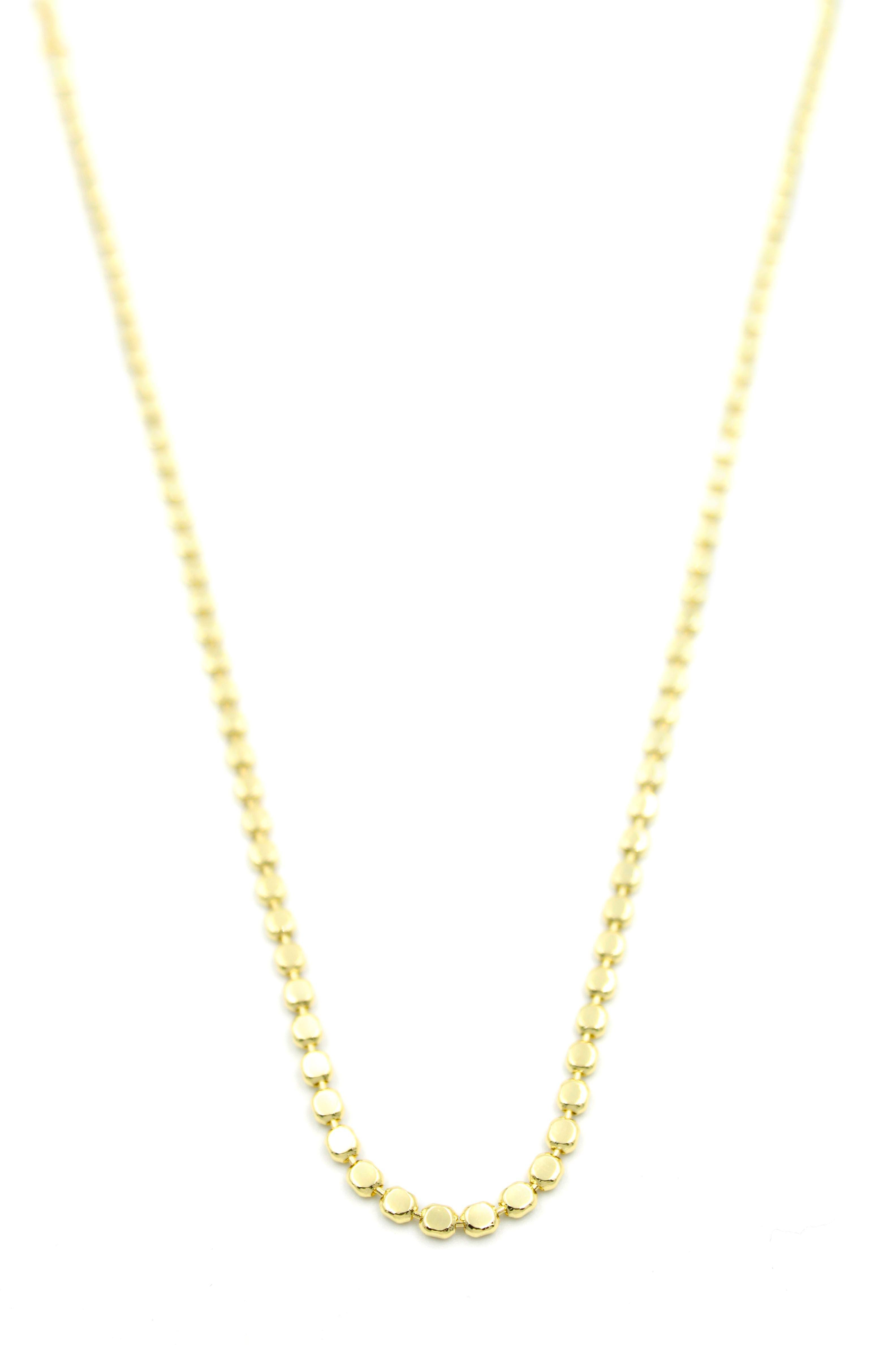 Ezme Zincir Kolye - 60cm - Altın
