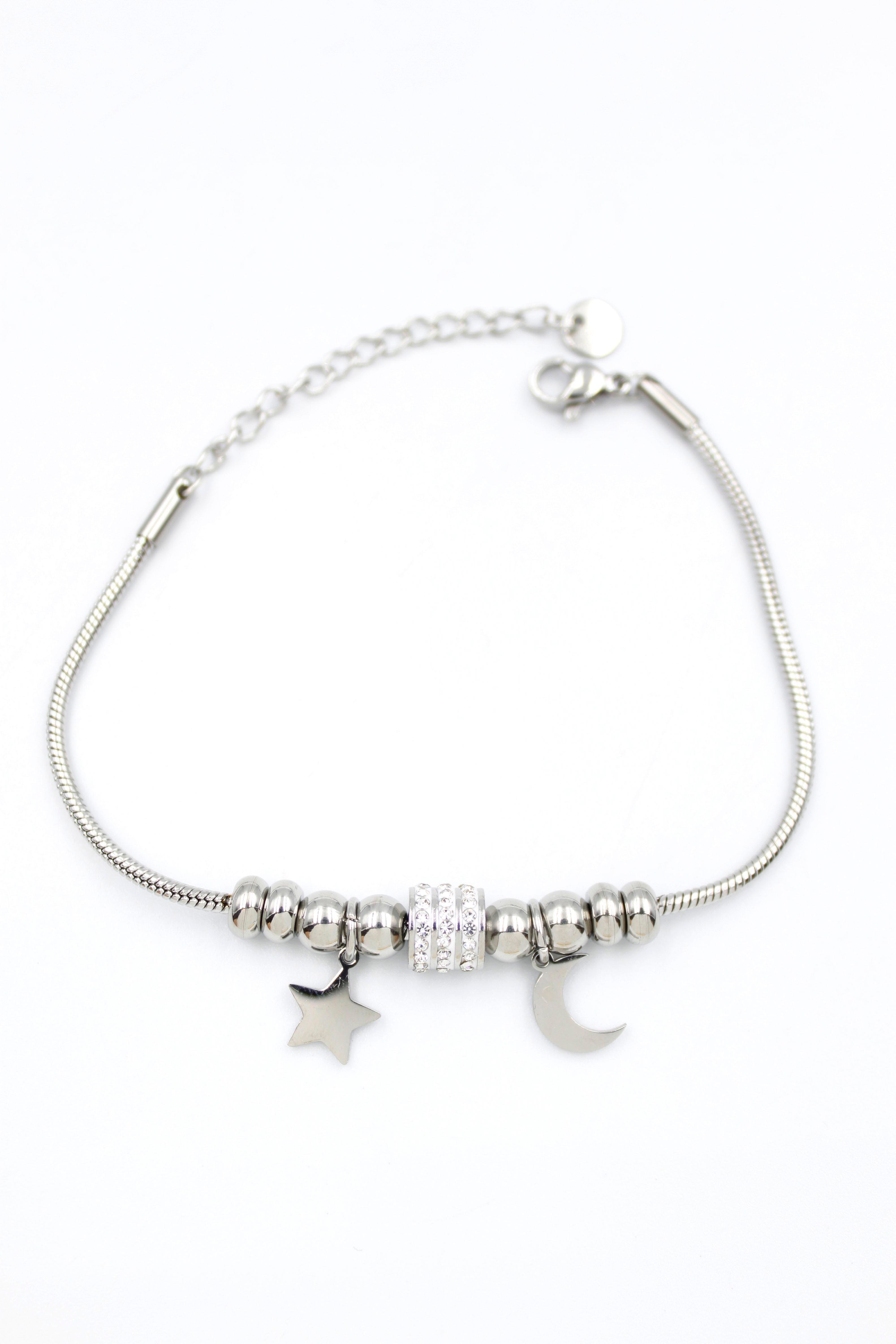 Hilal Charm Bileklik - Gümüş