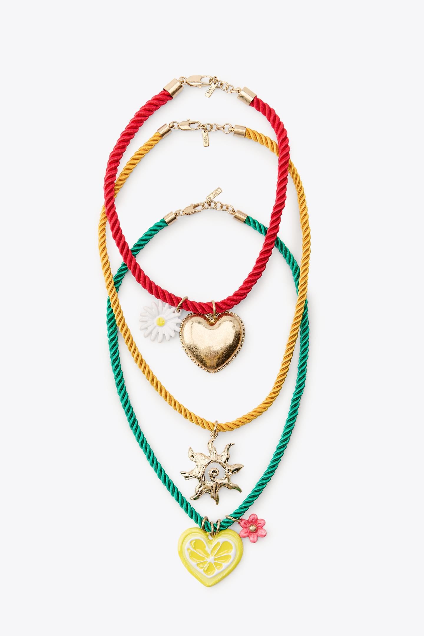 İpli Charm Kolye - ÇOK RENKLİ