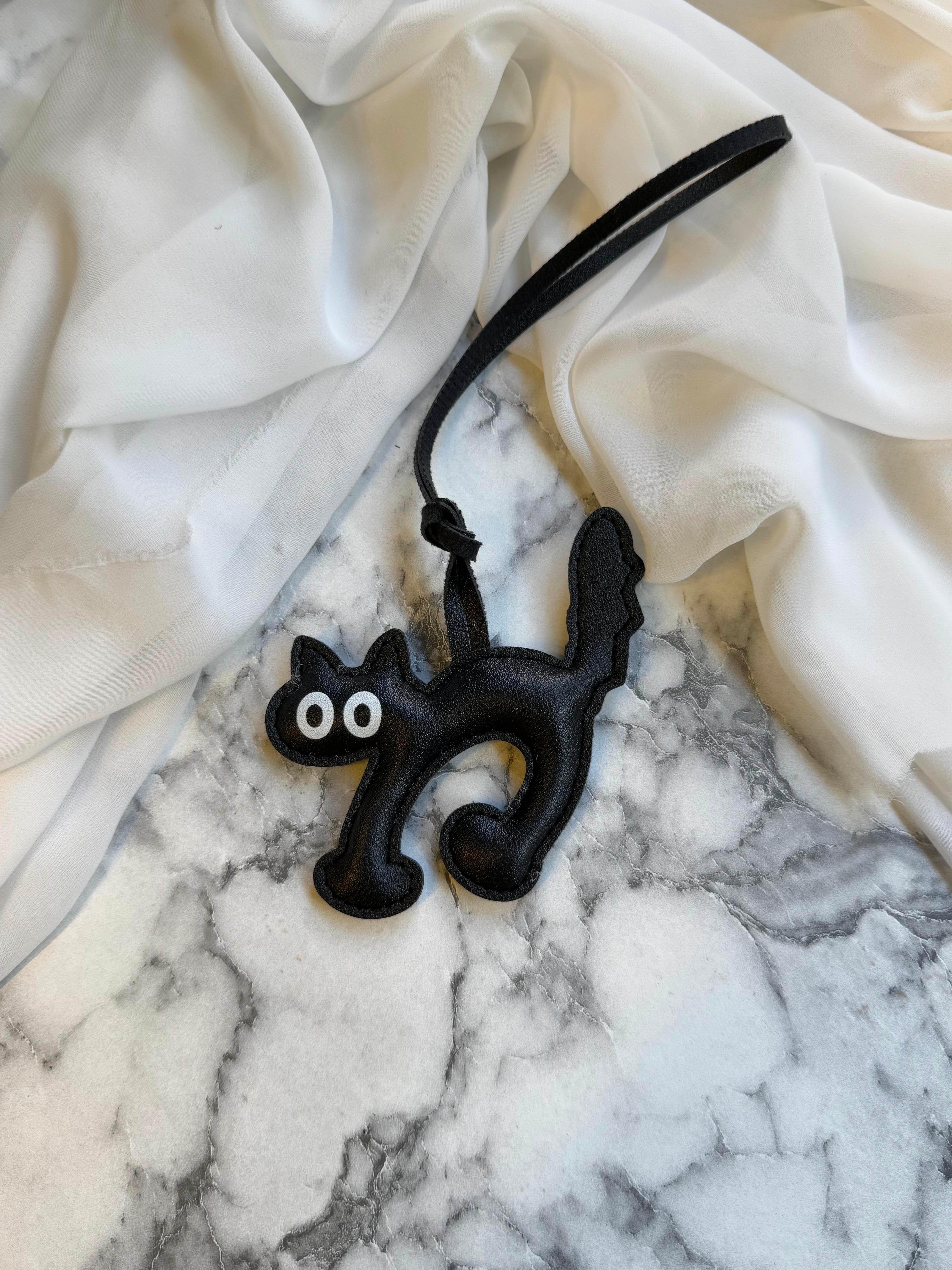Kedi Çanta Süsü - Siyah