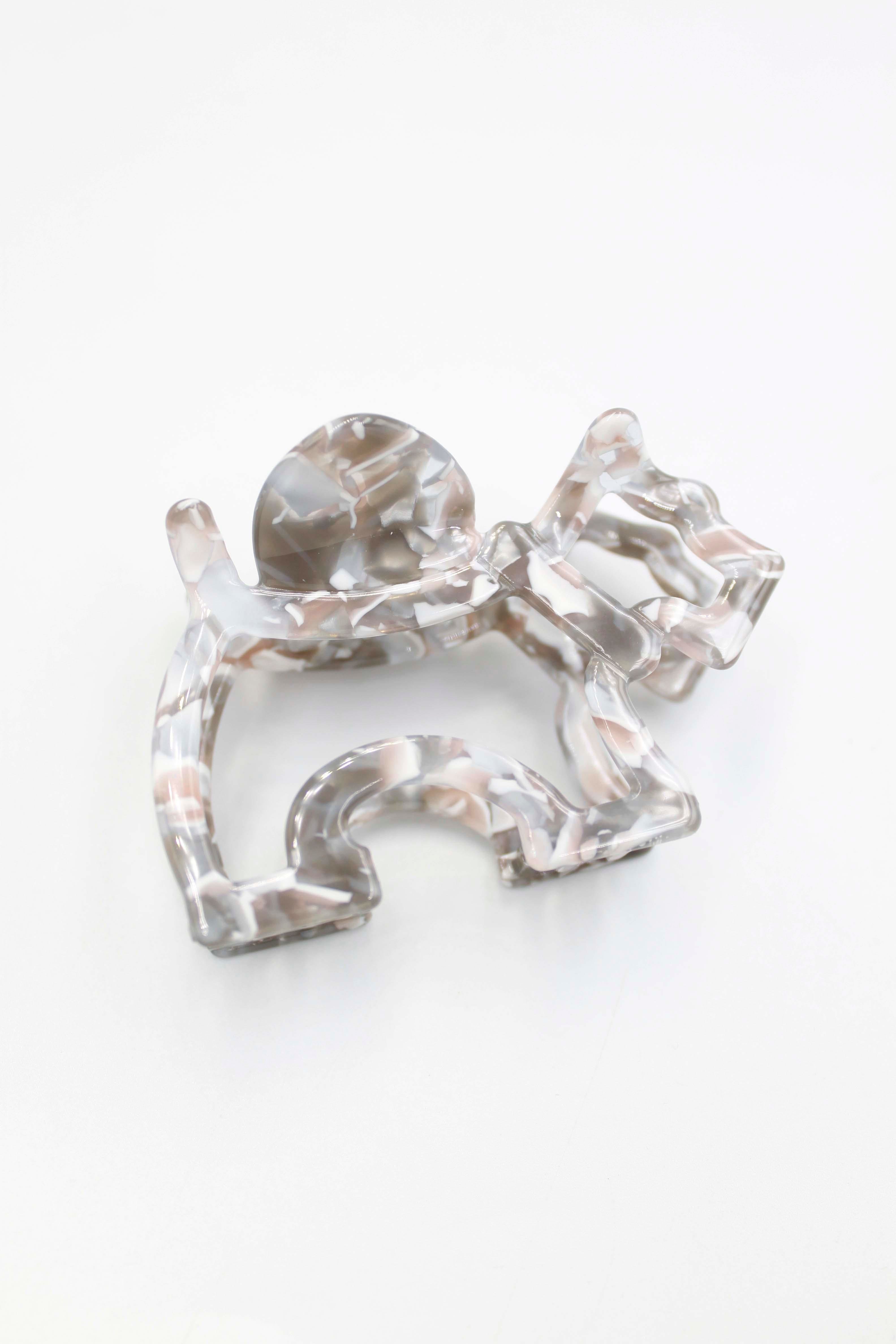 Kemik Tırmık Toka - Gri