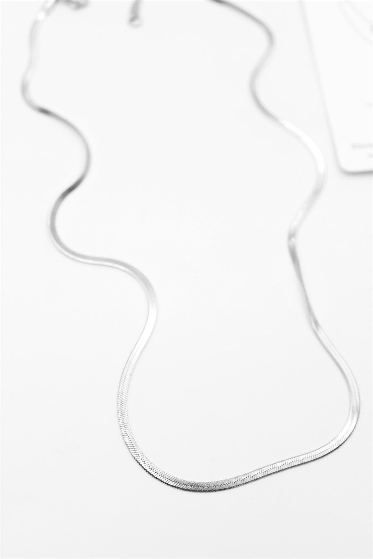 Kısa İtalyan Zincir 2,5mm-45cm - Gümüş