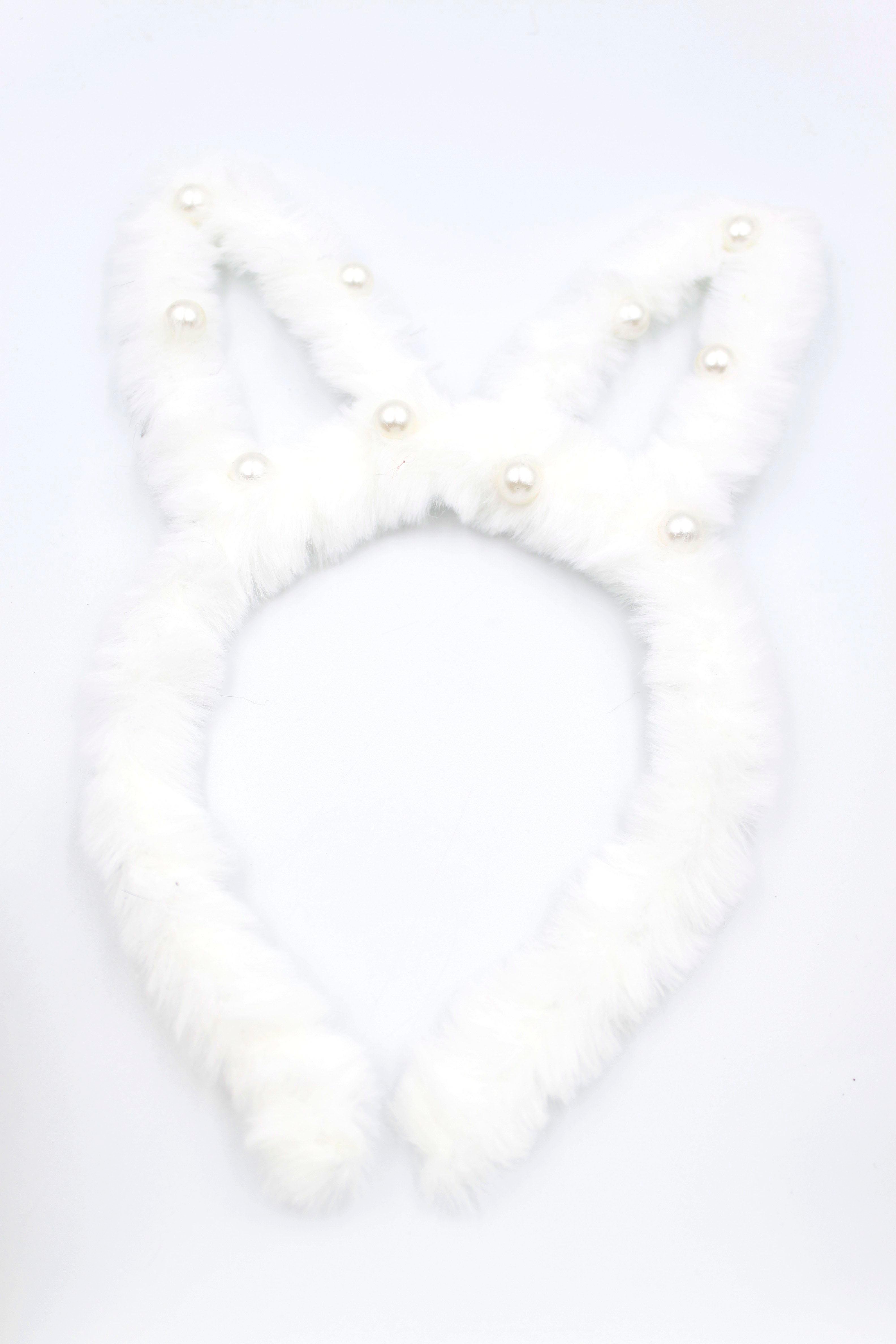 Kulaklı Taç - Beyaz