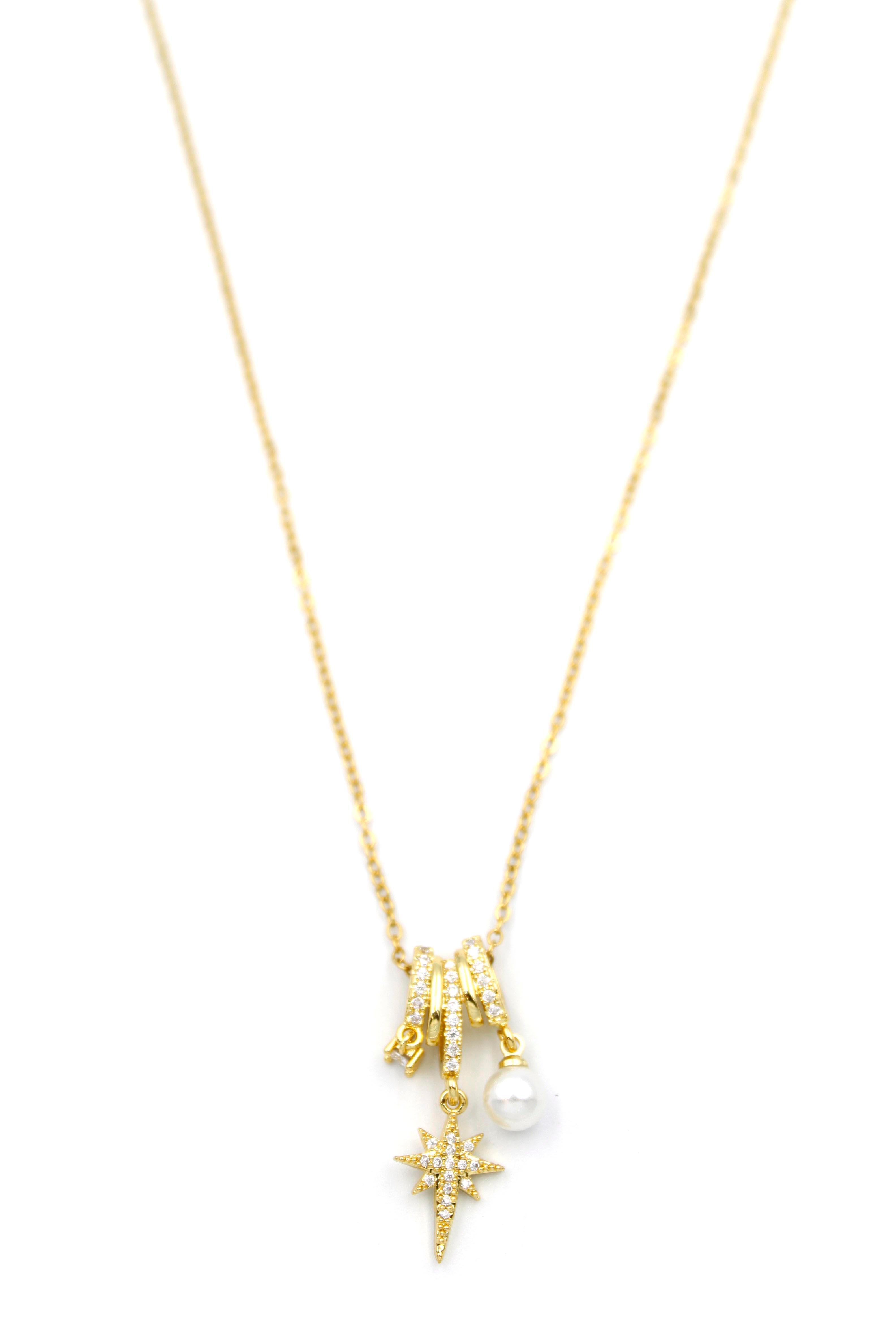 Kuzey Yıldızı Charm Kolye - 14K Altın