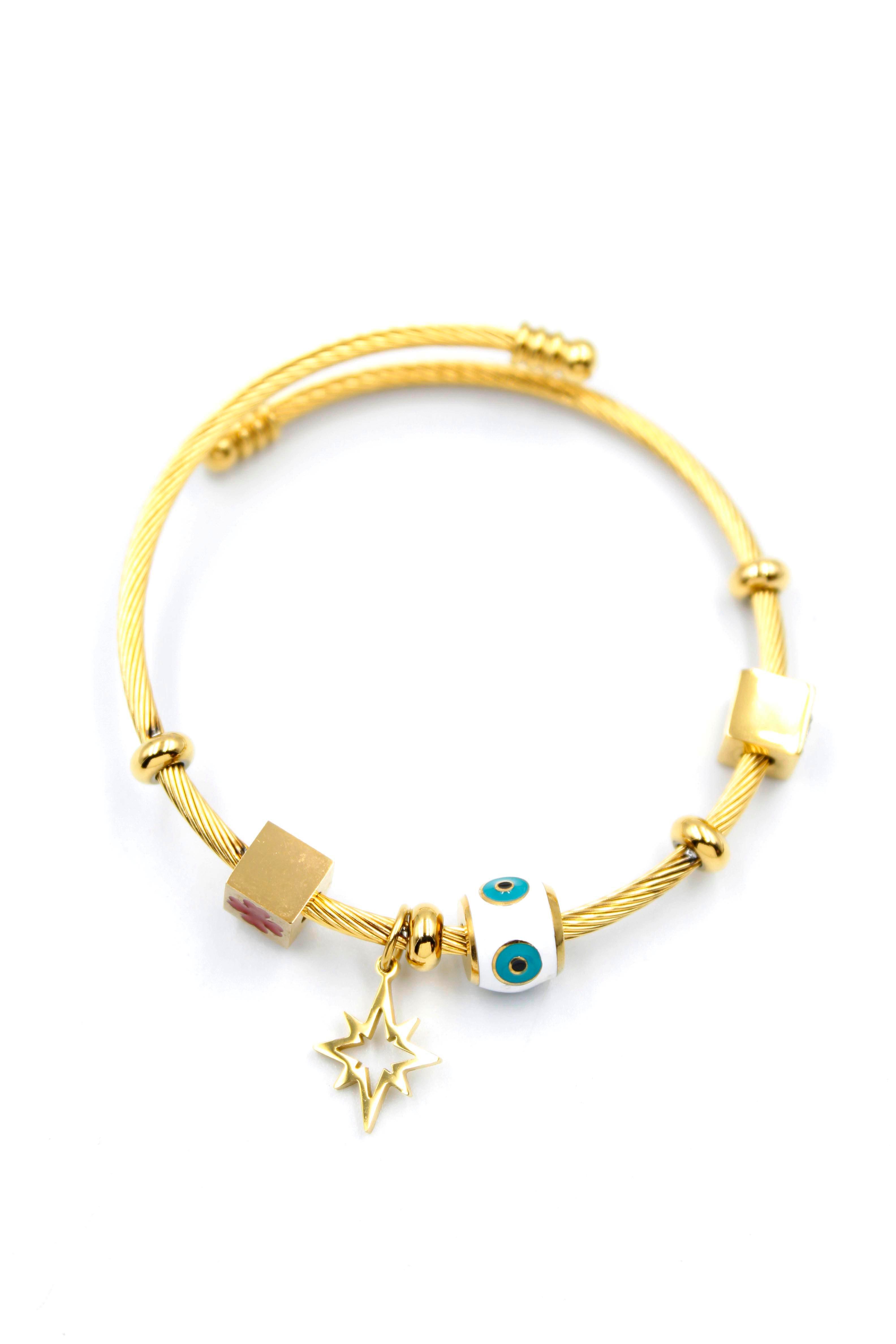 Nazar Charm Bilezik - Altın
