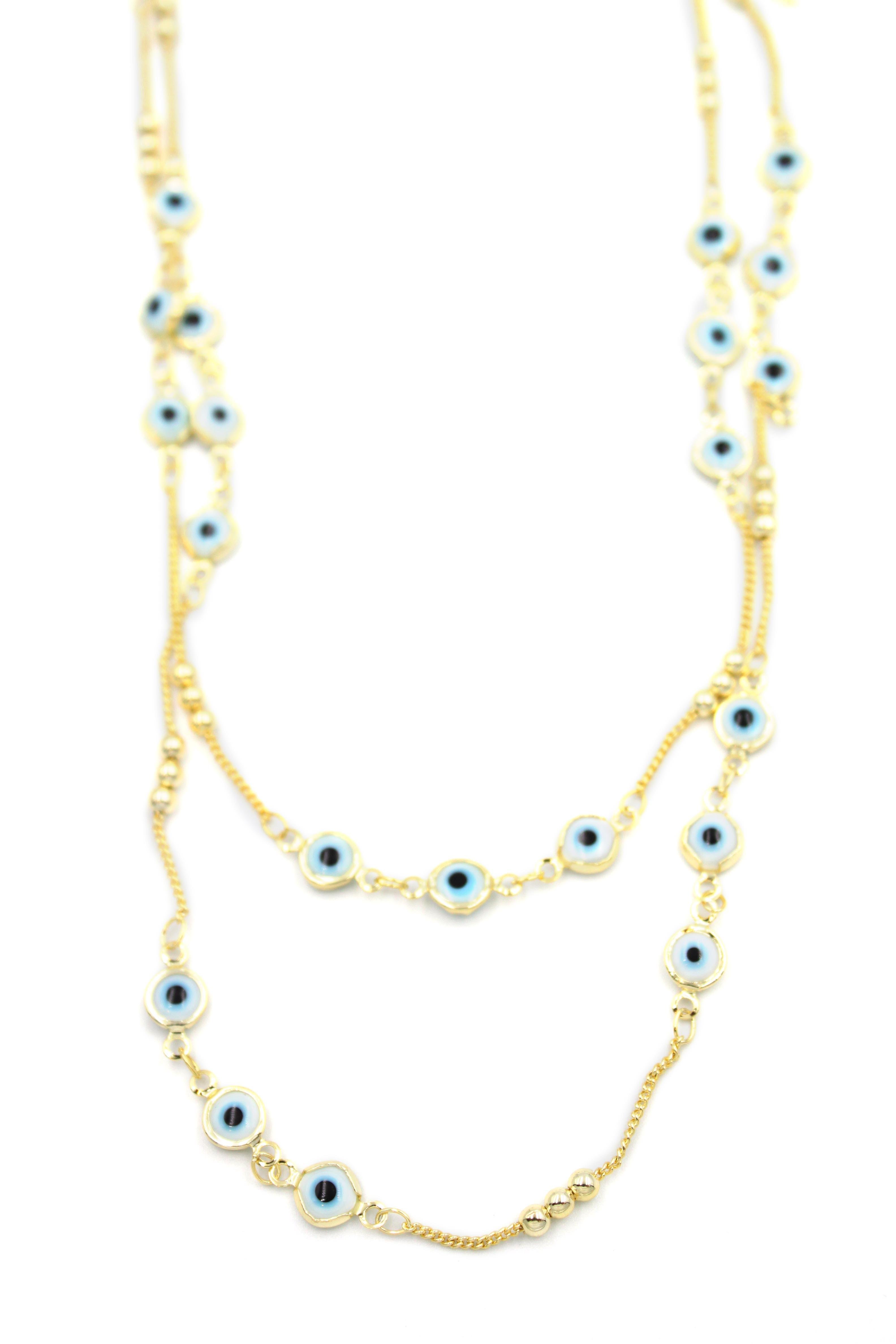 Nazar Kolye - 90 cm - Beyaz