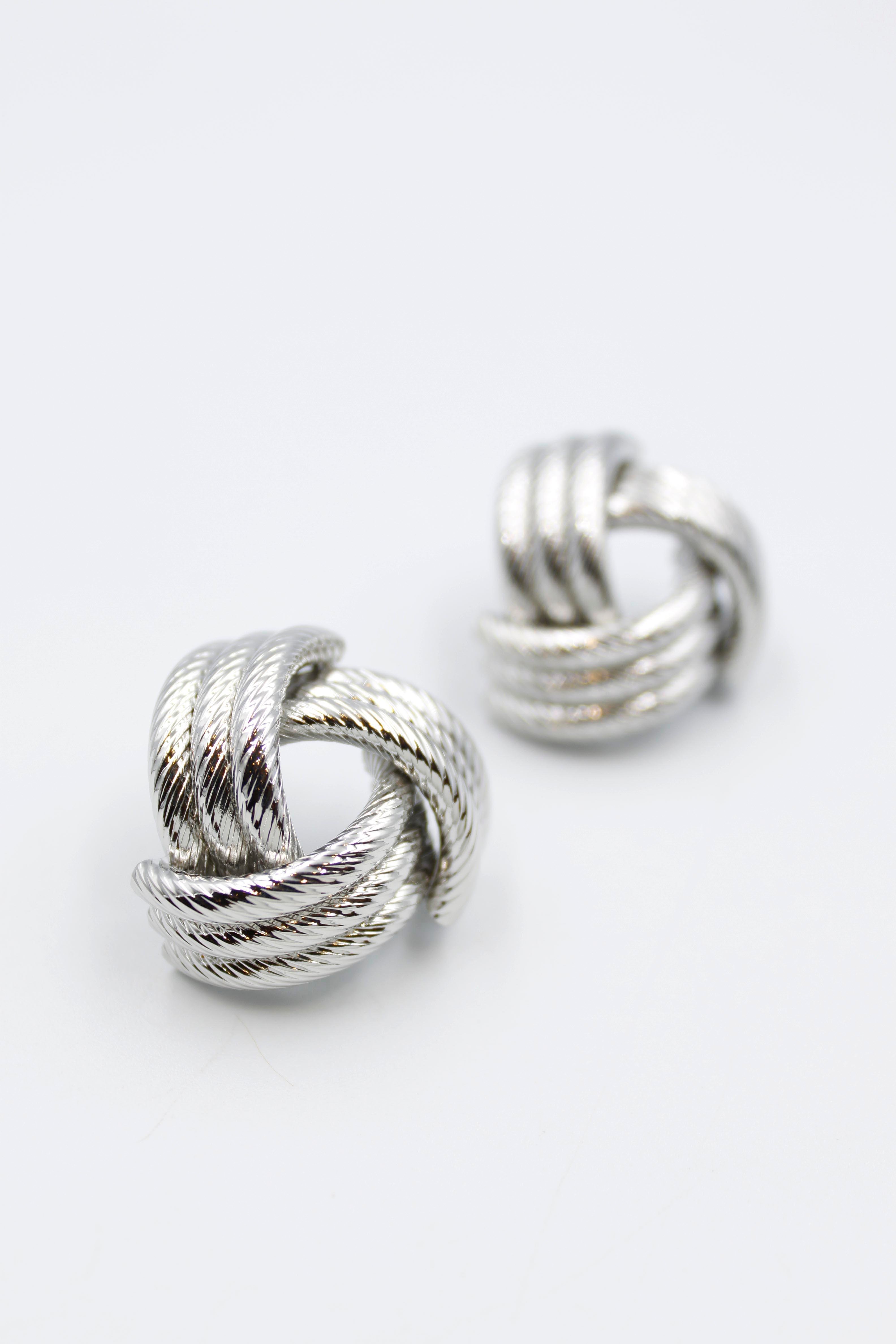Plaka Küpe - Gümüş