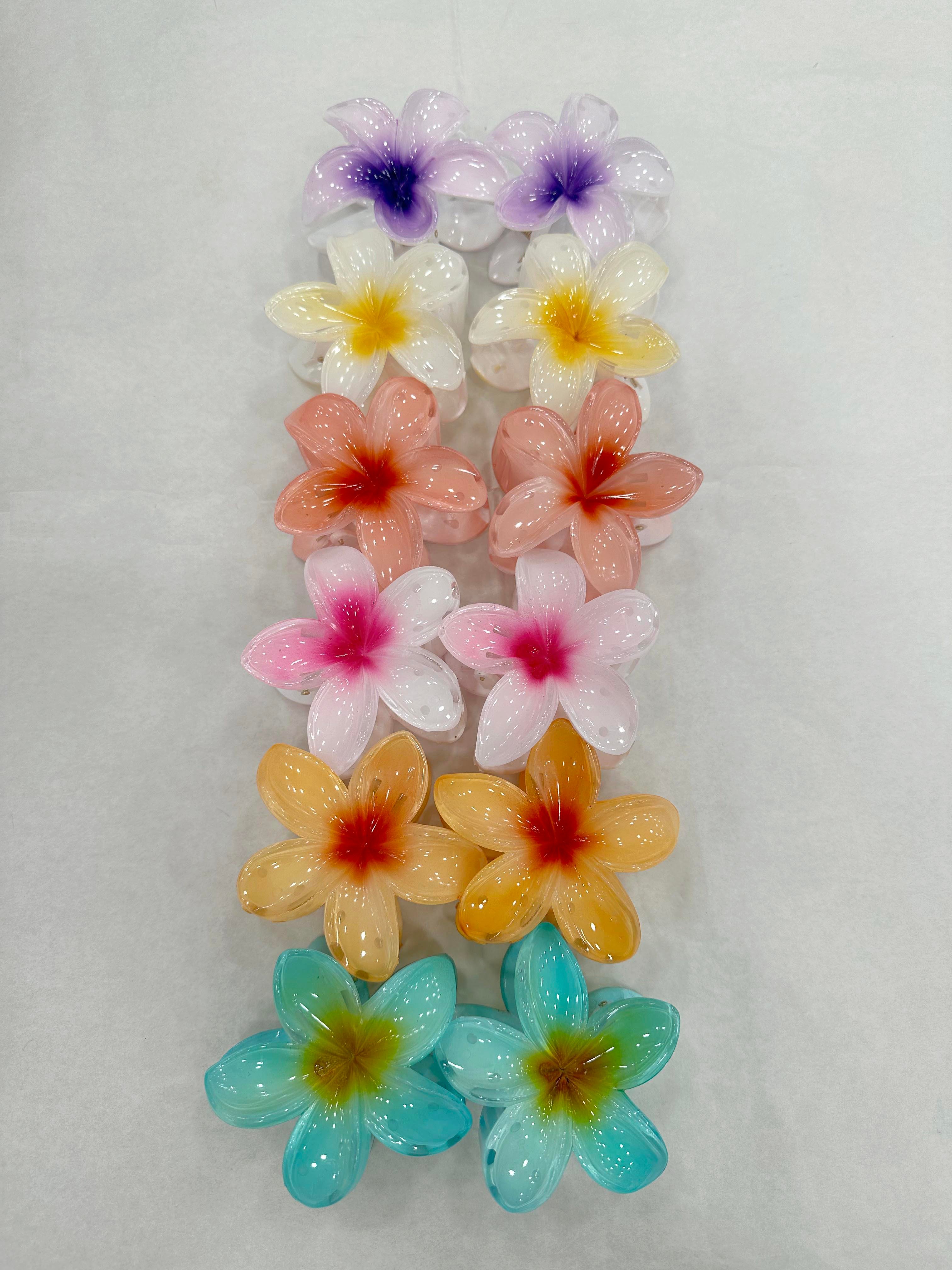 Plumeria Çiçek Toka - ÇOK RENKLİ