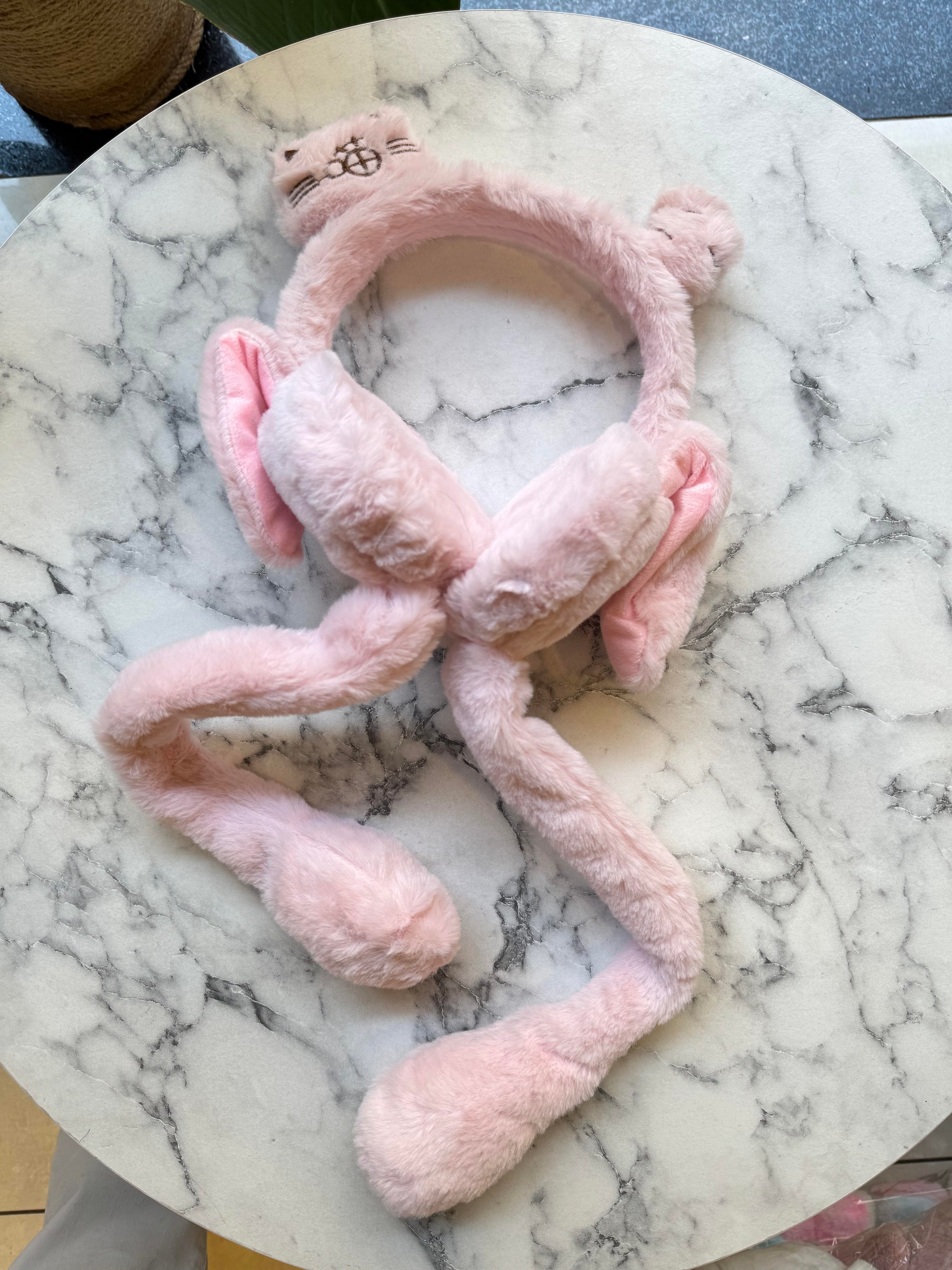 Sesli Hareketli Kulaklık Taç - Pembe