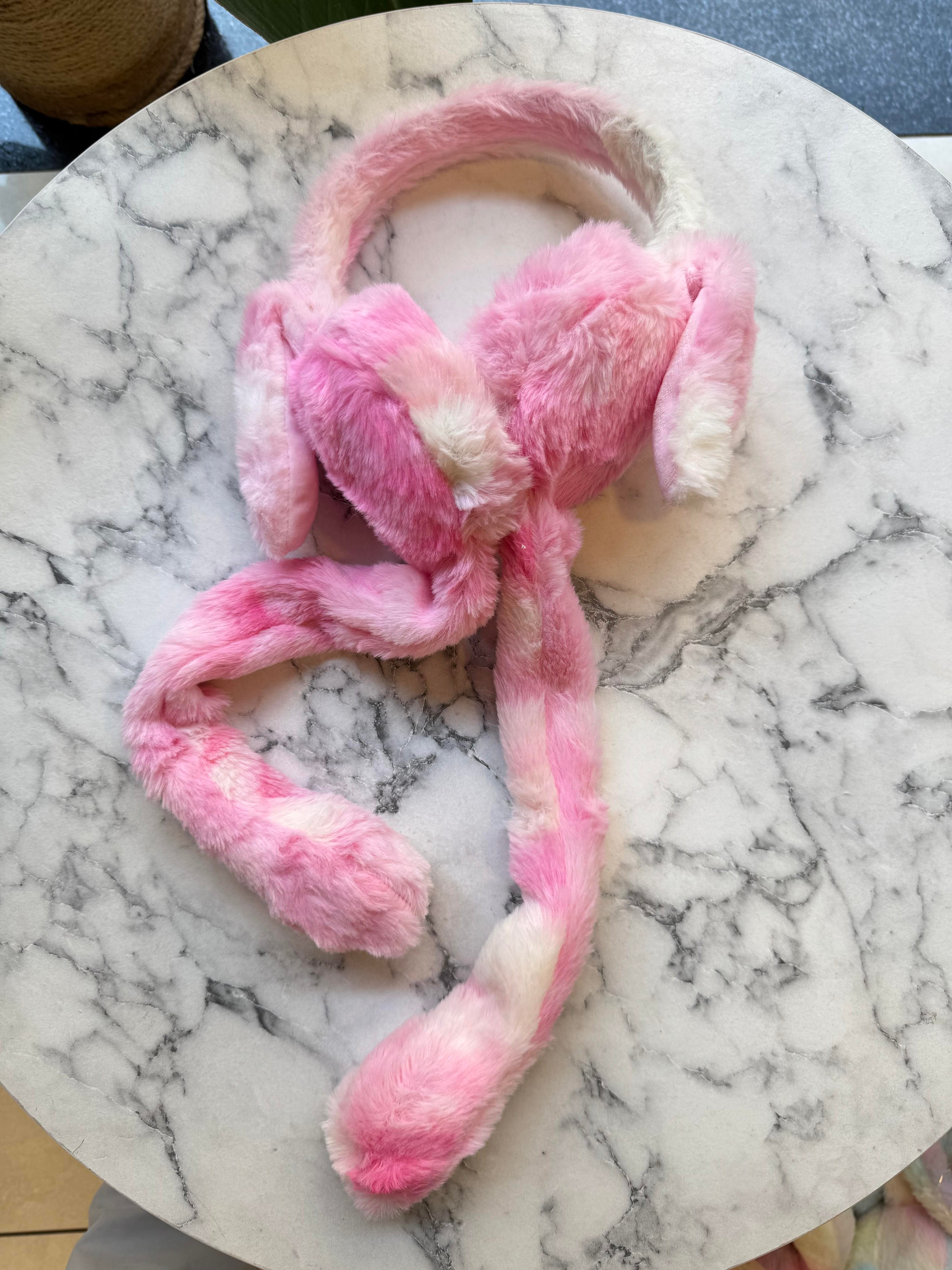 Sesli Hareketli Kulaklık Taç - Pembe