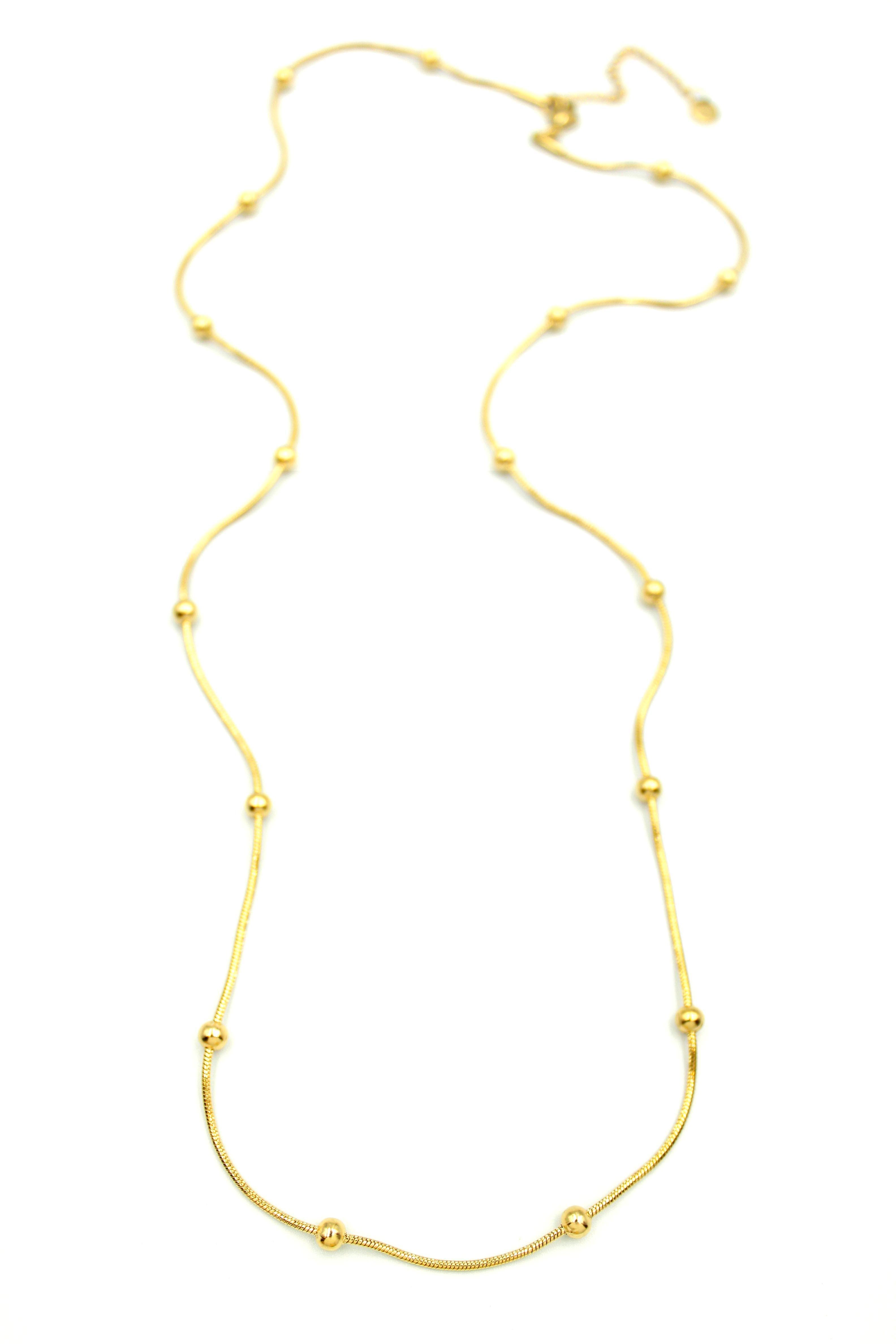 Top Zincir Kolye 60CM - Altın