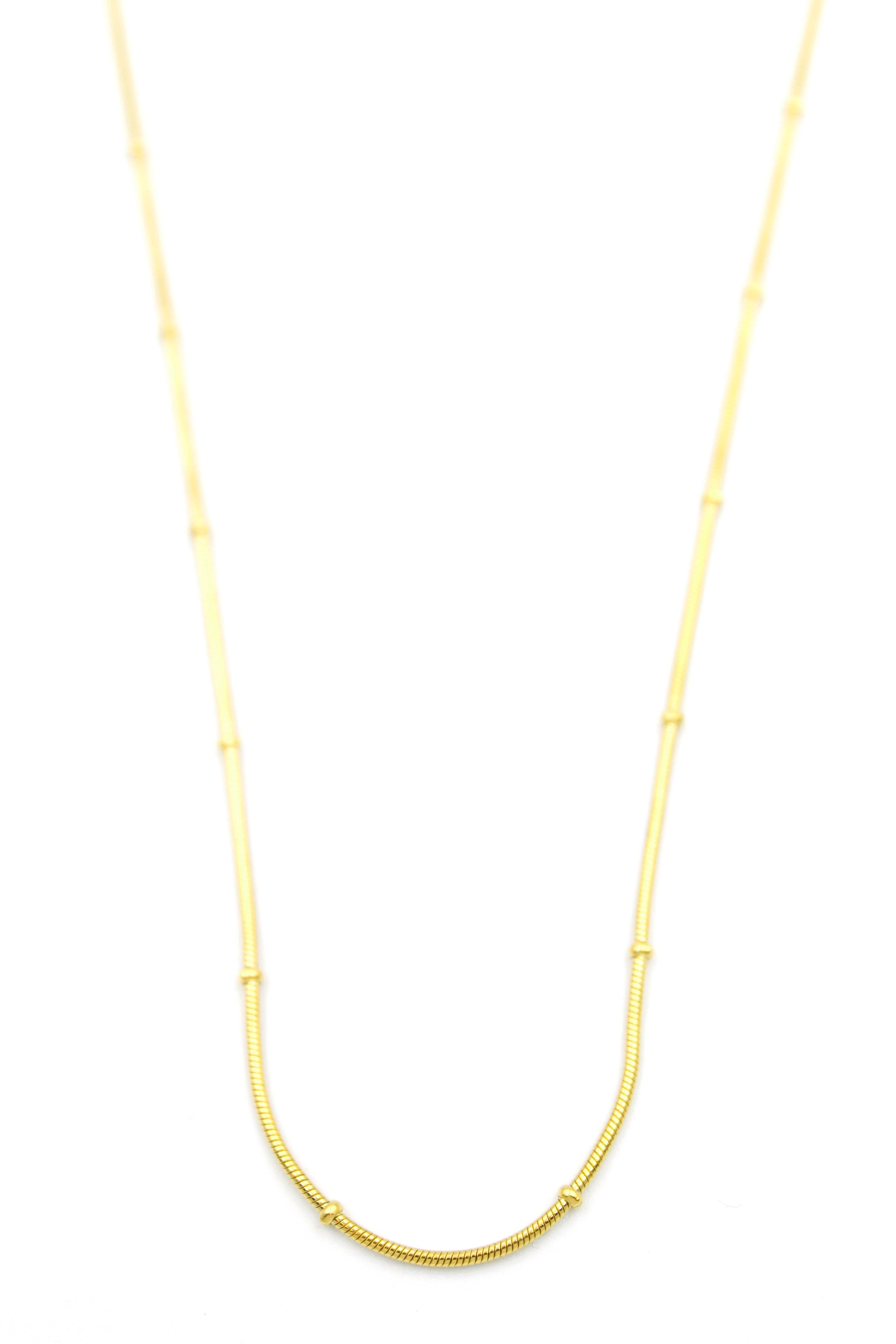 Toplu Yılan Zincir - 45cm - Altın