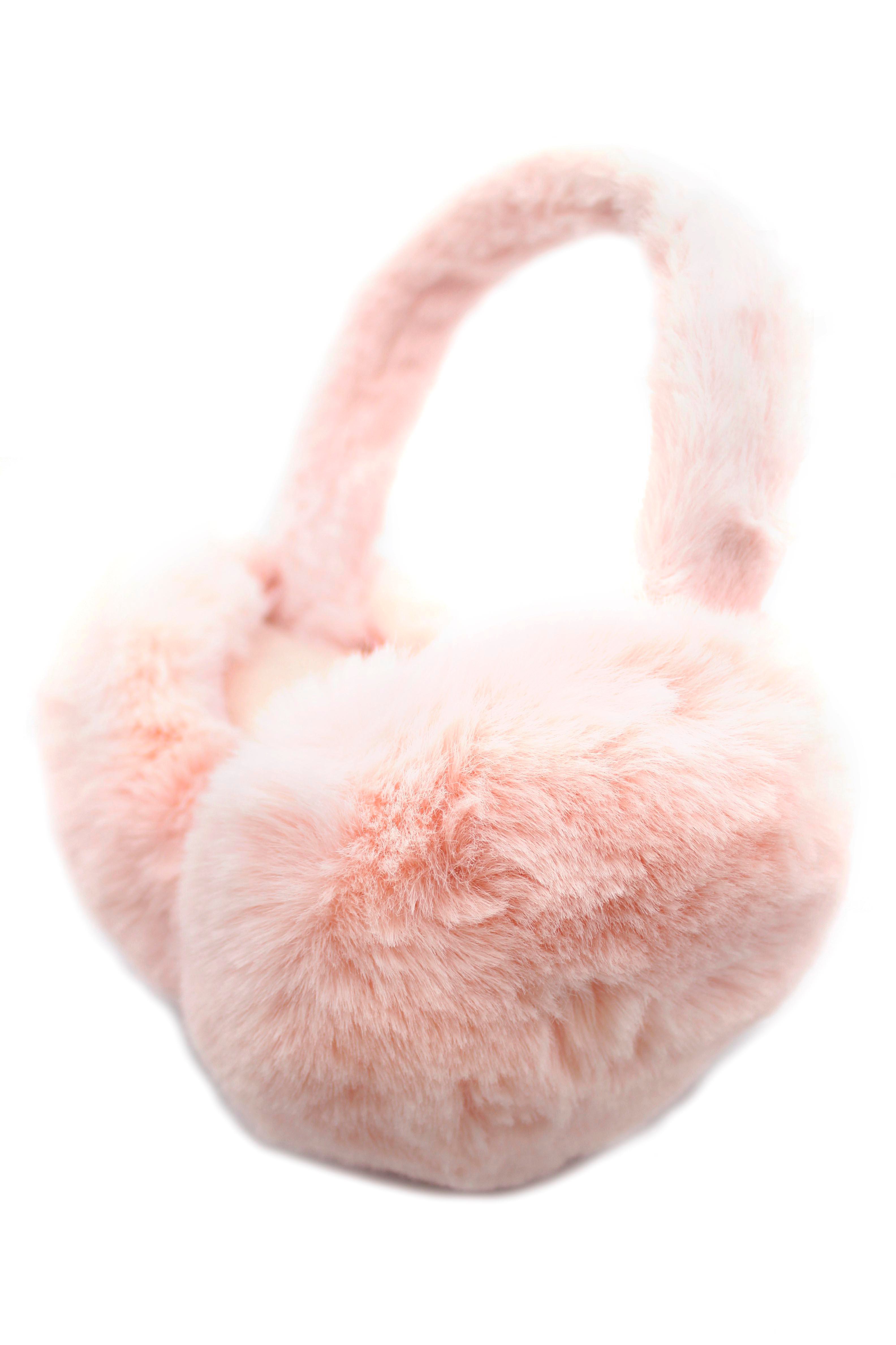 Tüylü Kulaklık - Pembe