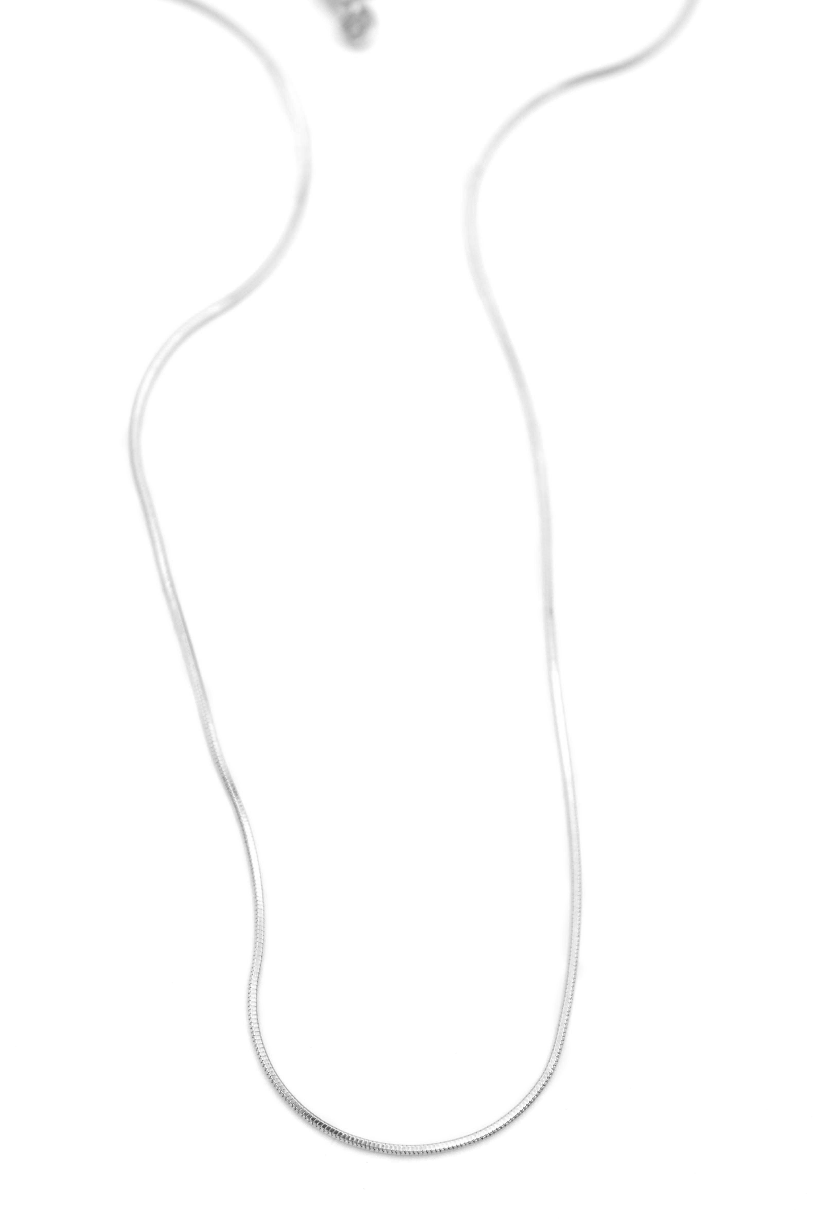 Xuping Yılan Zincir Kolye- 45 cm - Gümüş - Toptan Takı