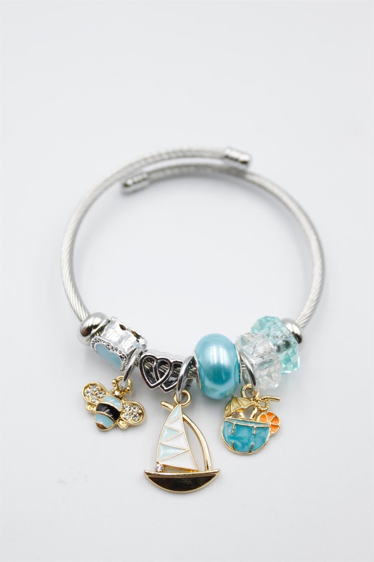 Yelken Charmlı Bilezik - Turkuaz