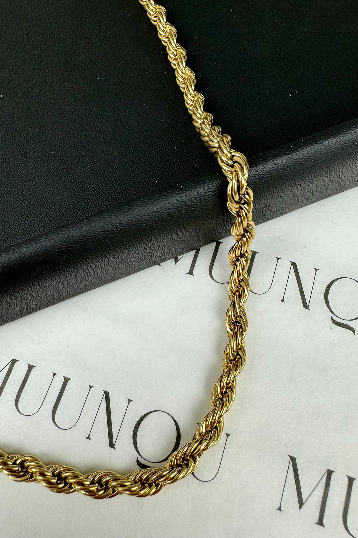 Gold Burgu Kolye