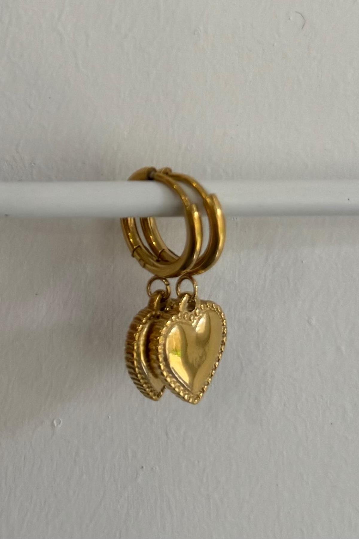 Gold Kalpli Küpe