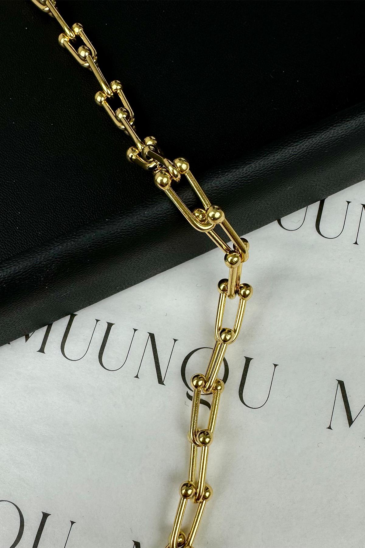 Gold Tiffany Zincir Kolye
