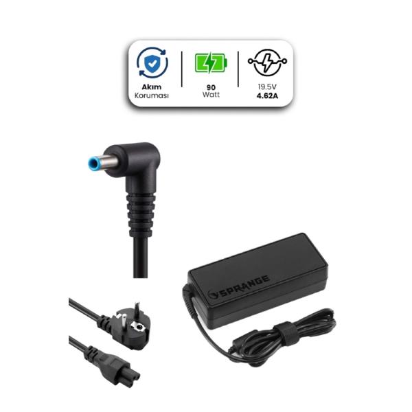 19.5V 4.62A 4.5 * 3.0mm 90W HP İçin Laptop Adaptör