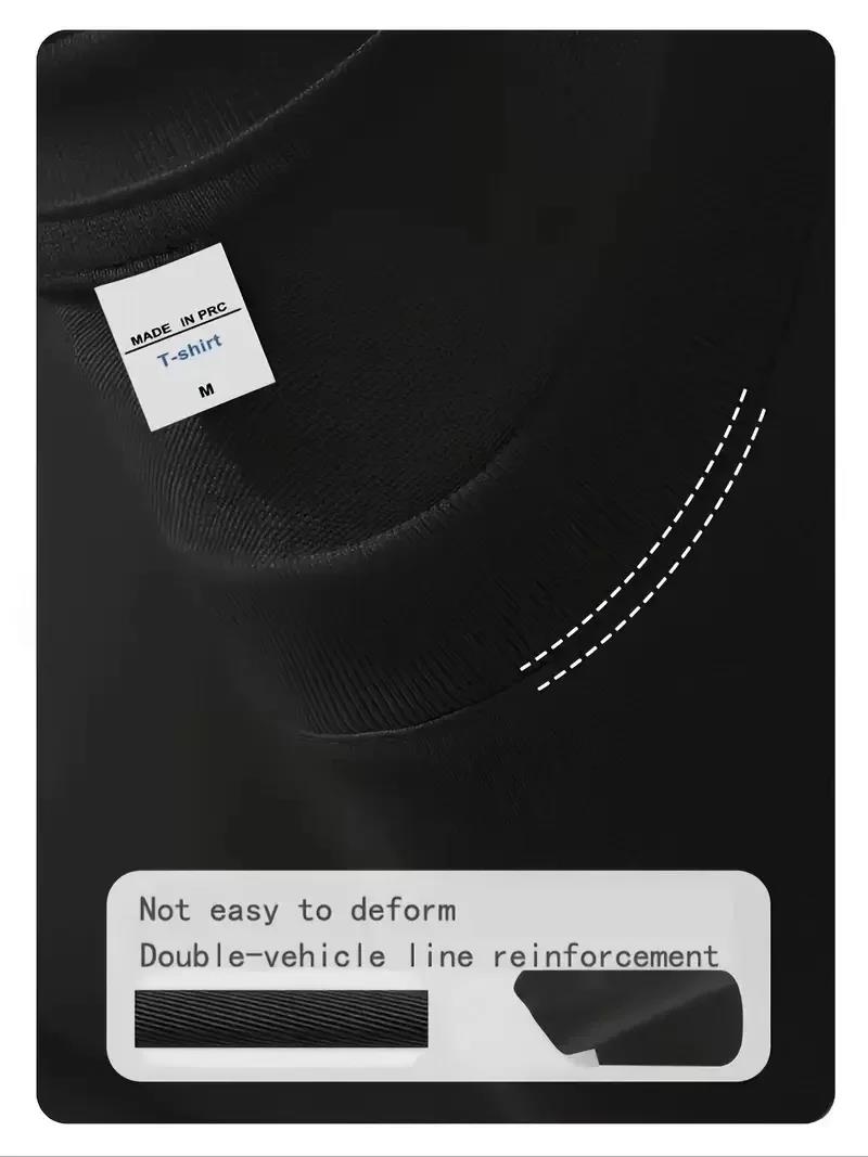 20/1 Penye Compack Day One Baskılı Oversize Bisiklet Yaka T-shirt - Siyah