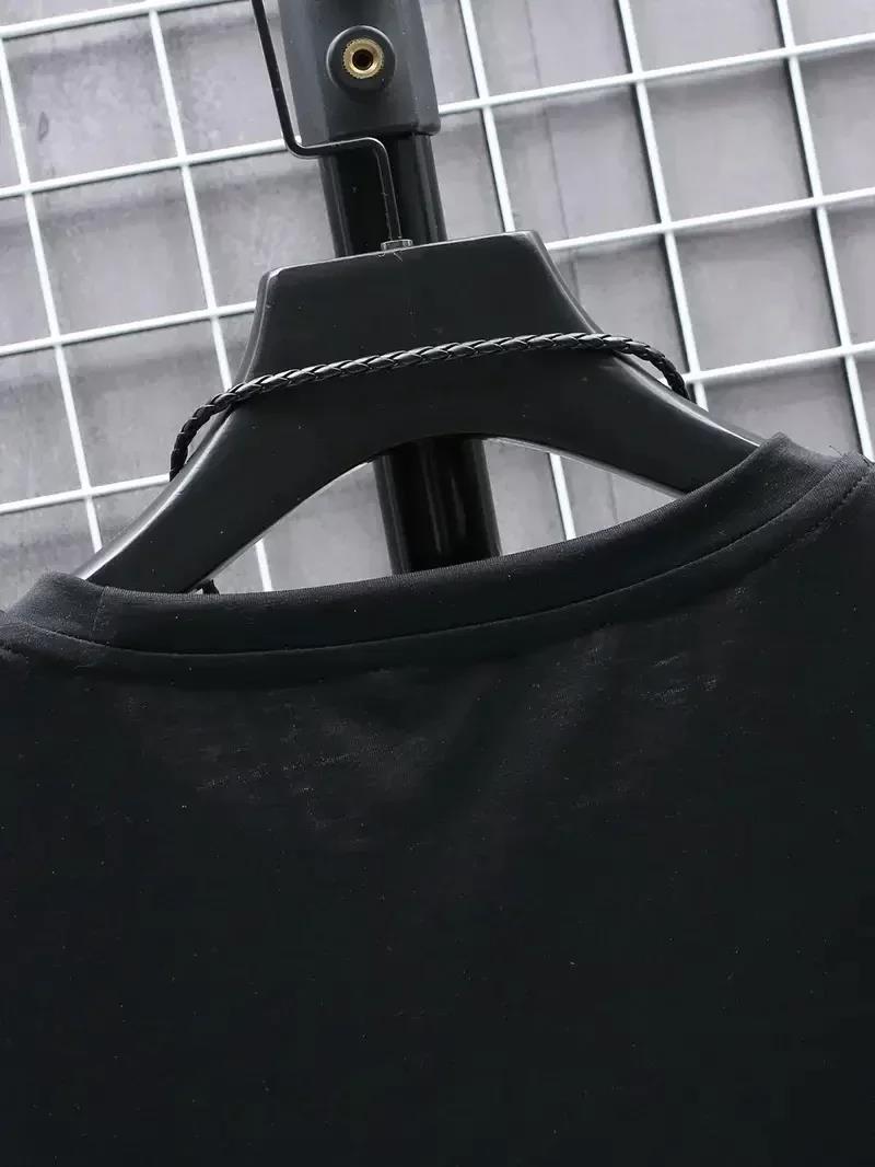 20/1 Penye Compack FUTRE Baskılı Oversize Kısa Kol Bisiklet Yaka T-shirt - Siyah