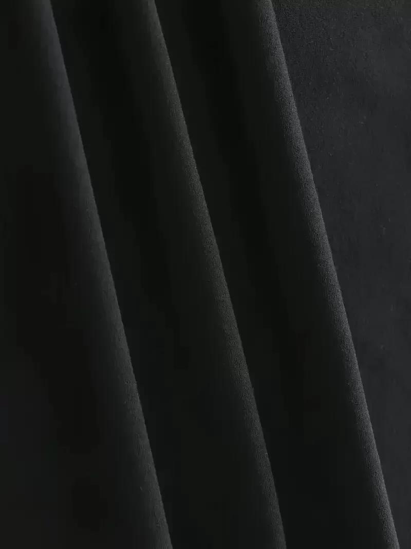 20/1 Penye Compack New York Baskılı Oversize Kısa Kol Bisiklet Yaka T-shirt - Siyah